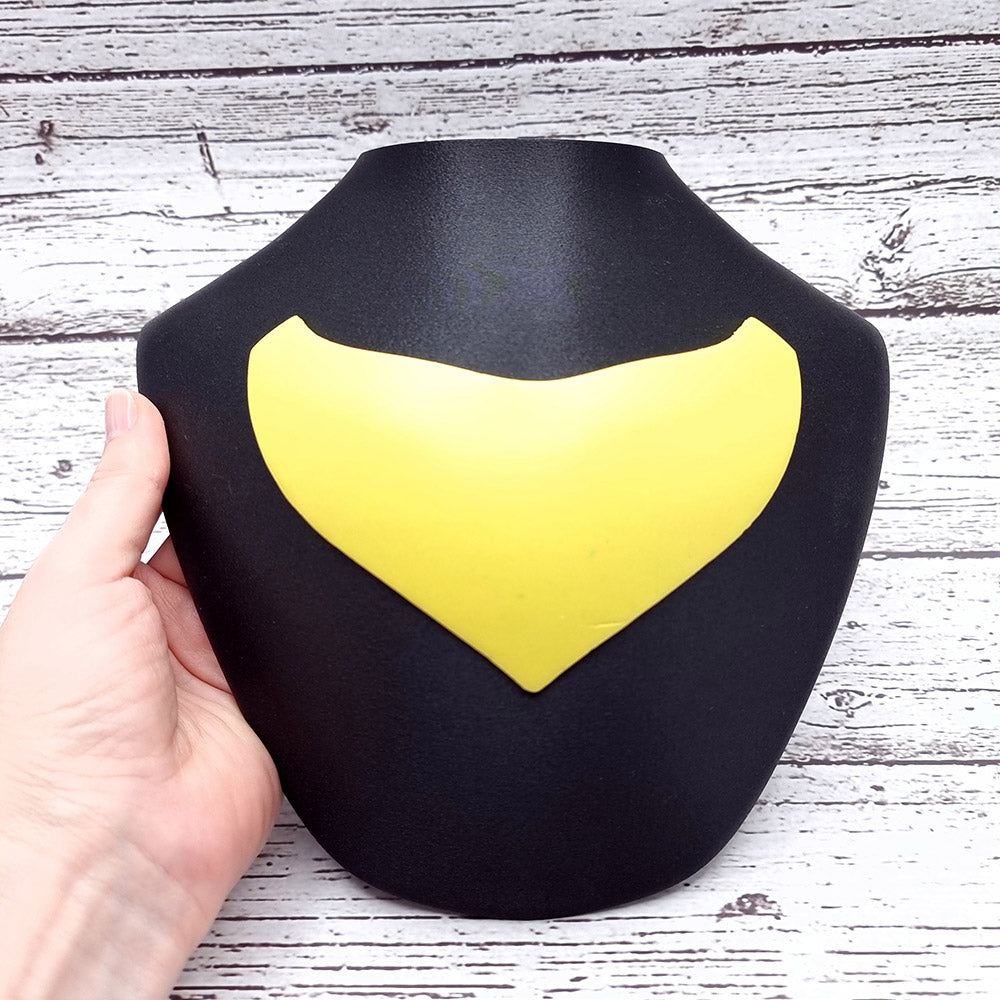Extra-curved baking base for polymer clay necklaces