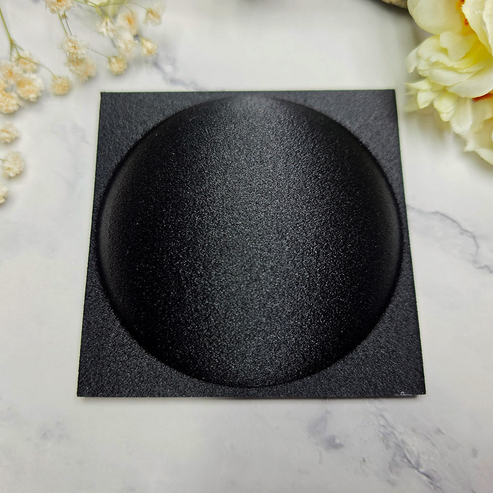 Black Round baking base for polymer clay