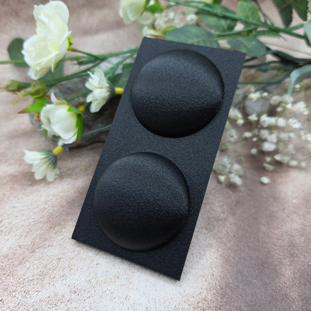 Black Small 2 Rounds baking base for polymer clay