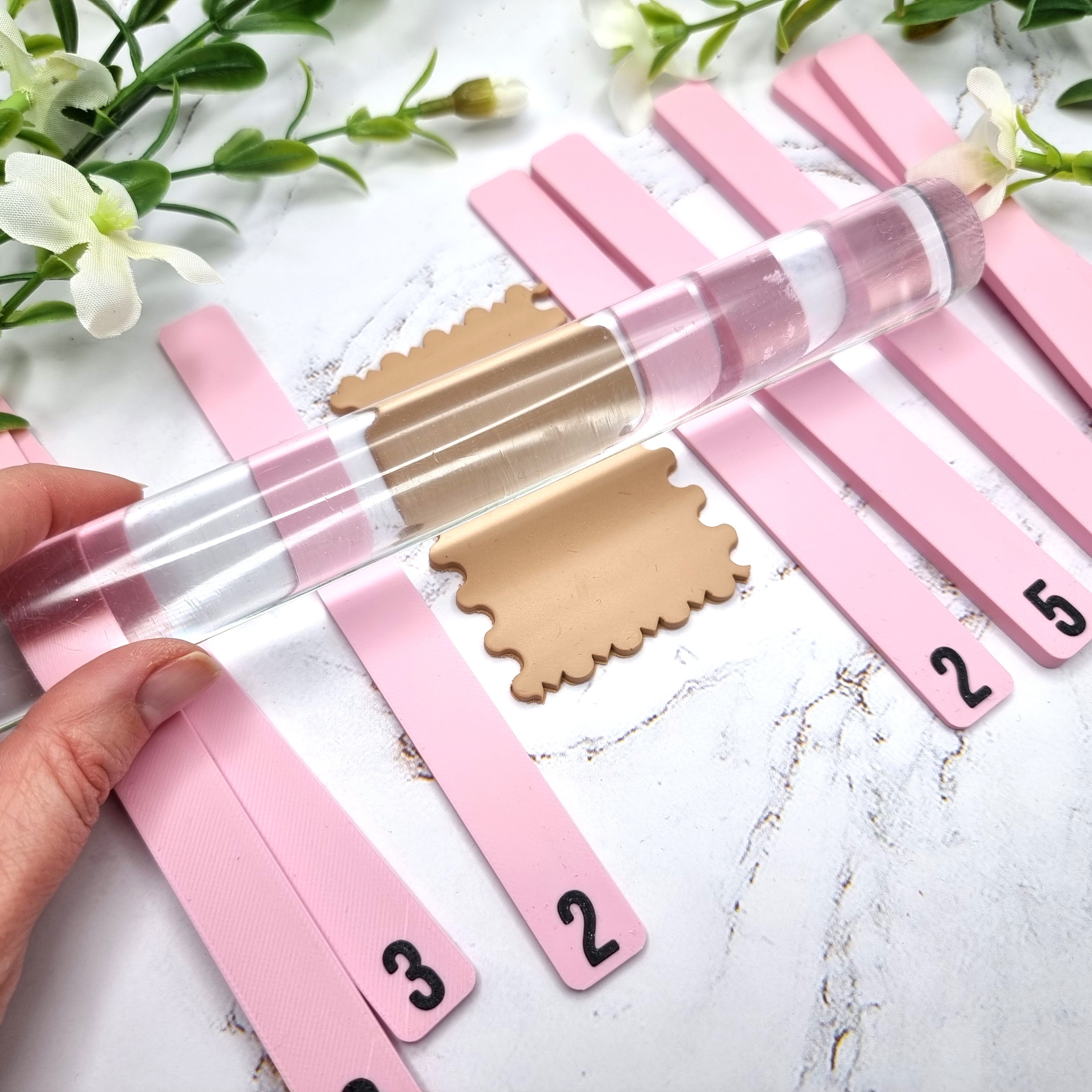 Clay Thickness Stick Rulers - Achieve Perfect, Uniform Clay Thickness Every Time SweetyBijou Tools