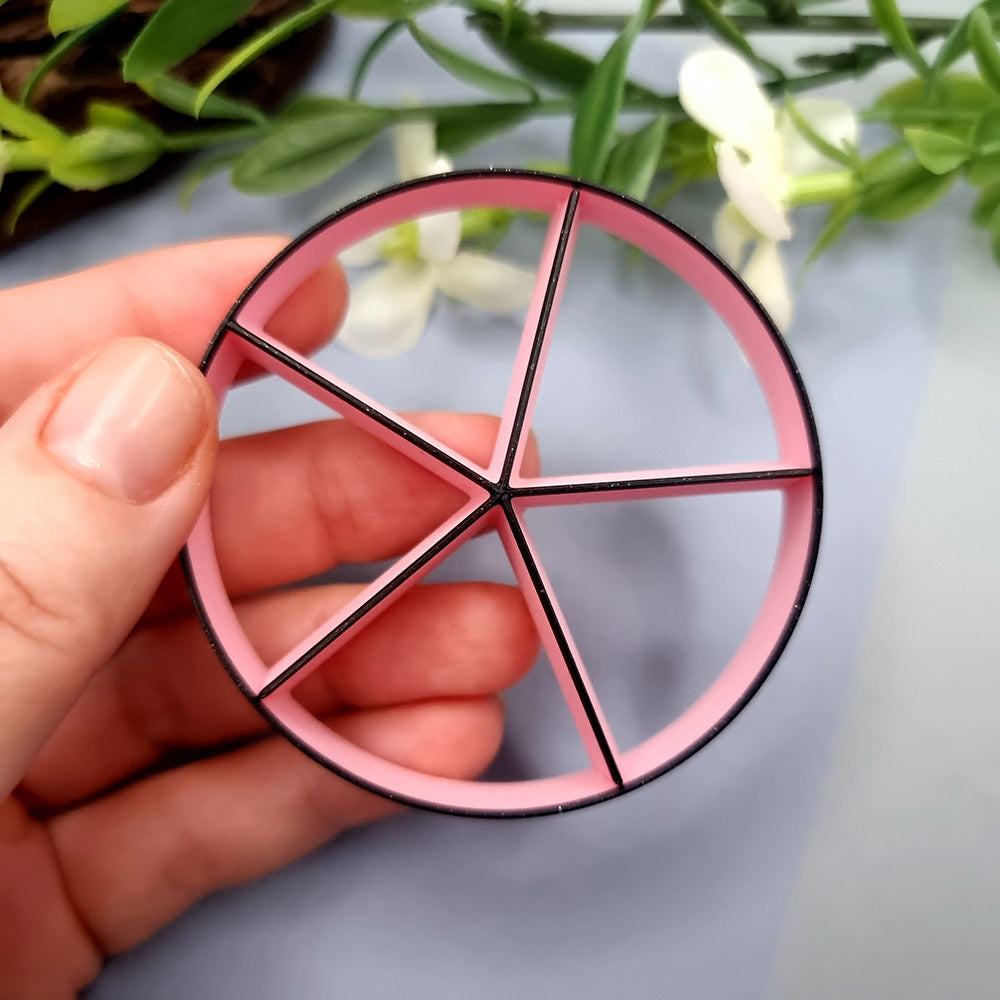 Pizza Cutter - 5 slices Plastic Cutters SweetyBijou Tools