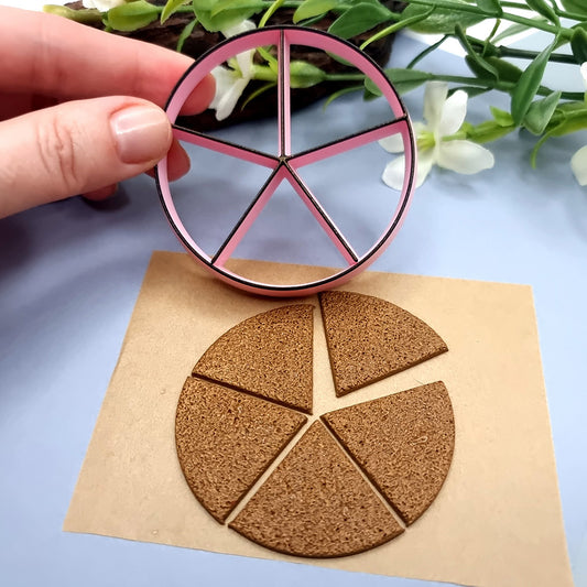 Pizza Cutter - 5 slices Plastic Cutters SweetyBijou Tools