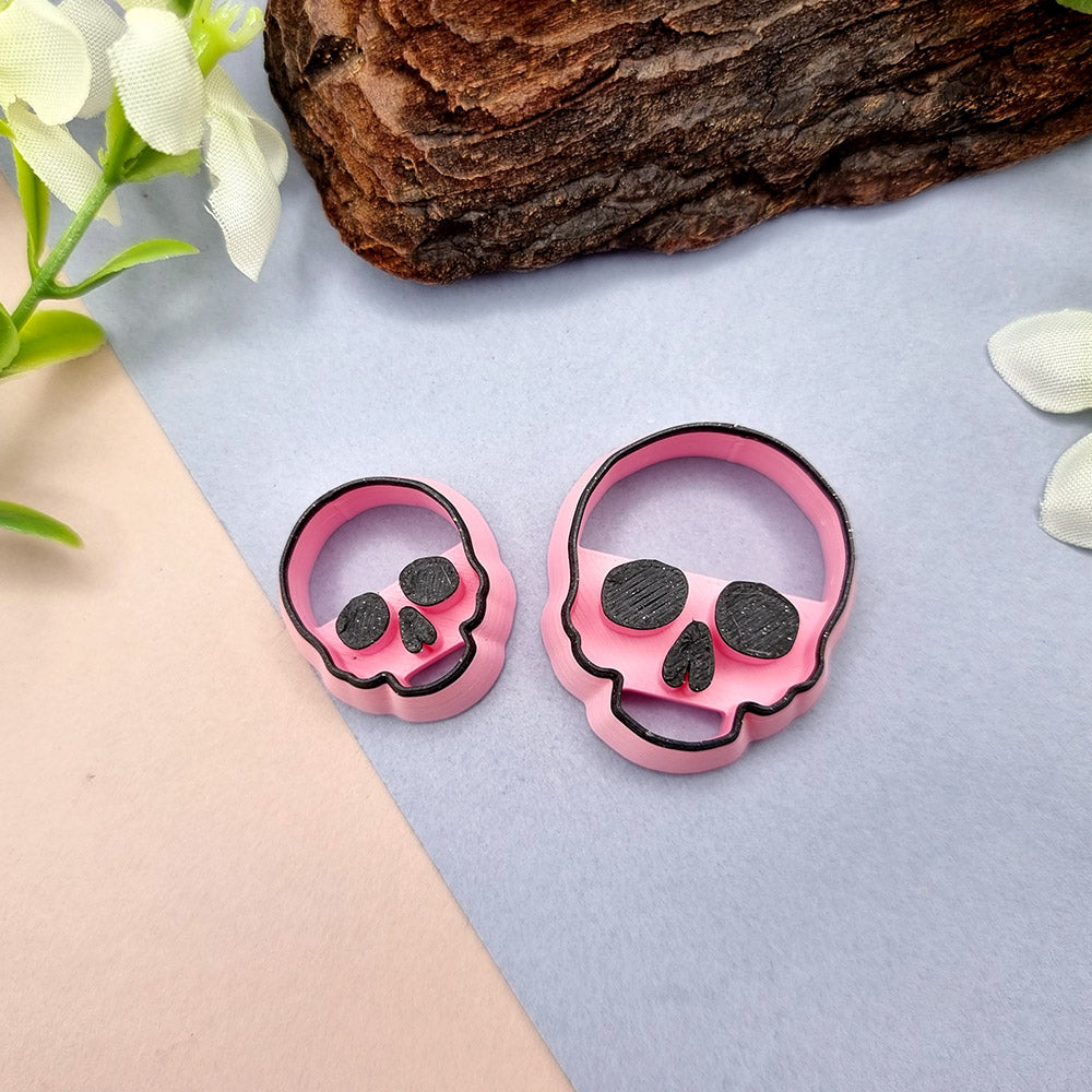 Skull shape Halloween polymer clay cutter
