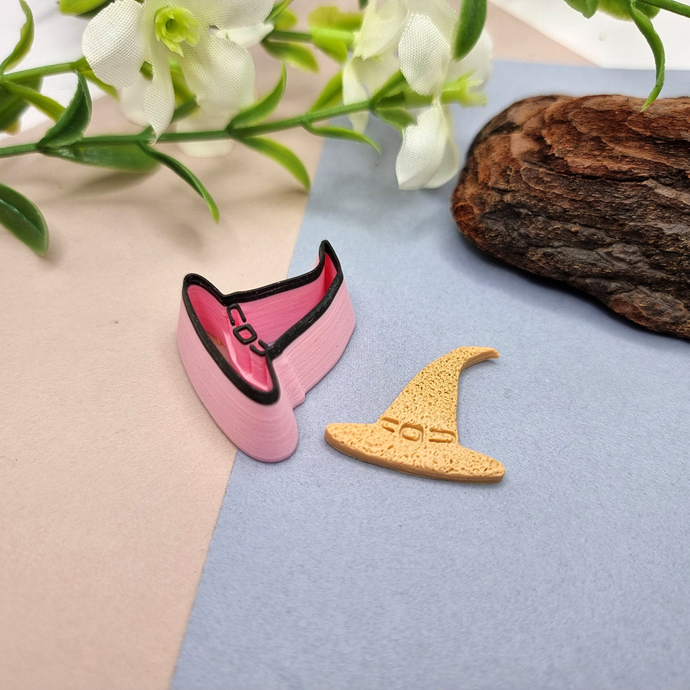 Wizard hat shape Halloween polymer clay cutter