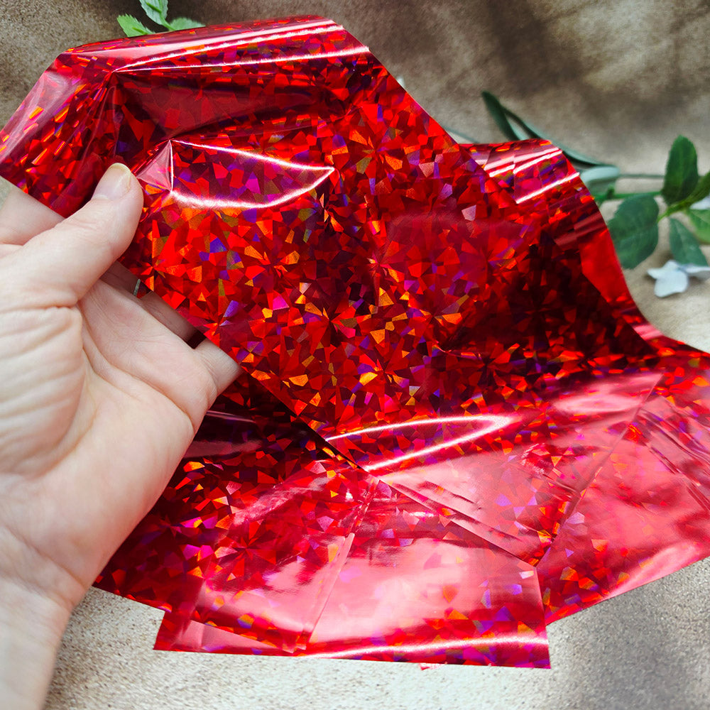 Red Shards Prismatic Foils, 10 sheets