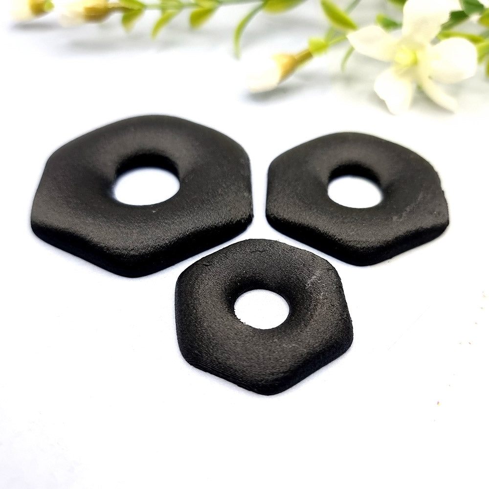 Geometric Blanks - Hexagon Central Donut Bakeable Blanks SweetyBijou Tools