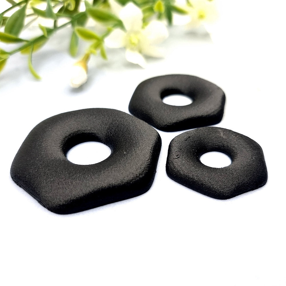 Geometric Blanks - Hexagon Central Donut Bakeable Blanks SweetyBijou Tools