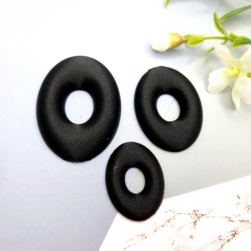 Geometric Blanks - Oval Central Donut Bakeable Blanks SweetyBijou Tools