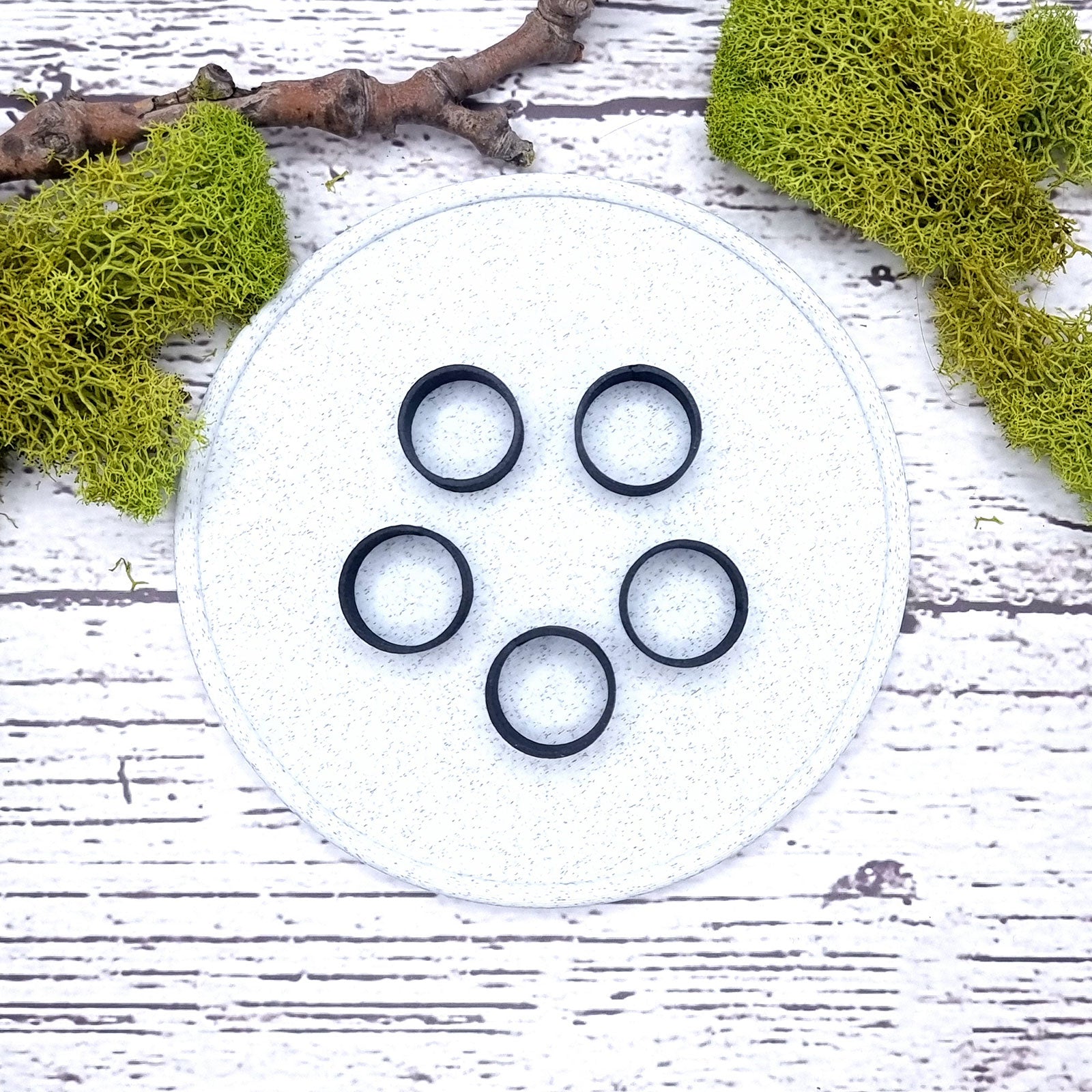 Flat Ring Blanks - Wide (10mm) Bakeable Blanks SweetyBijou Tools