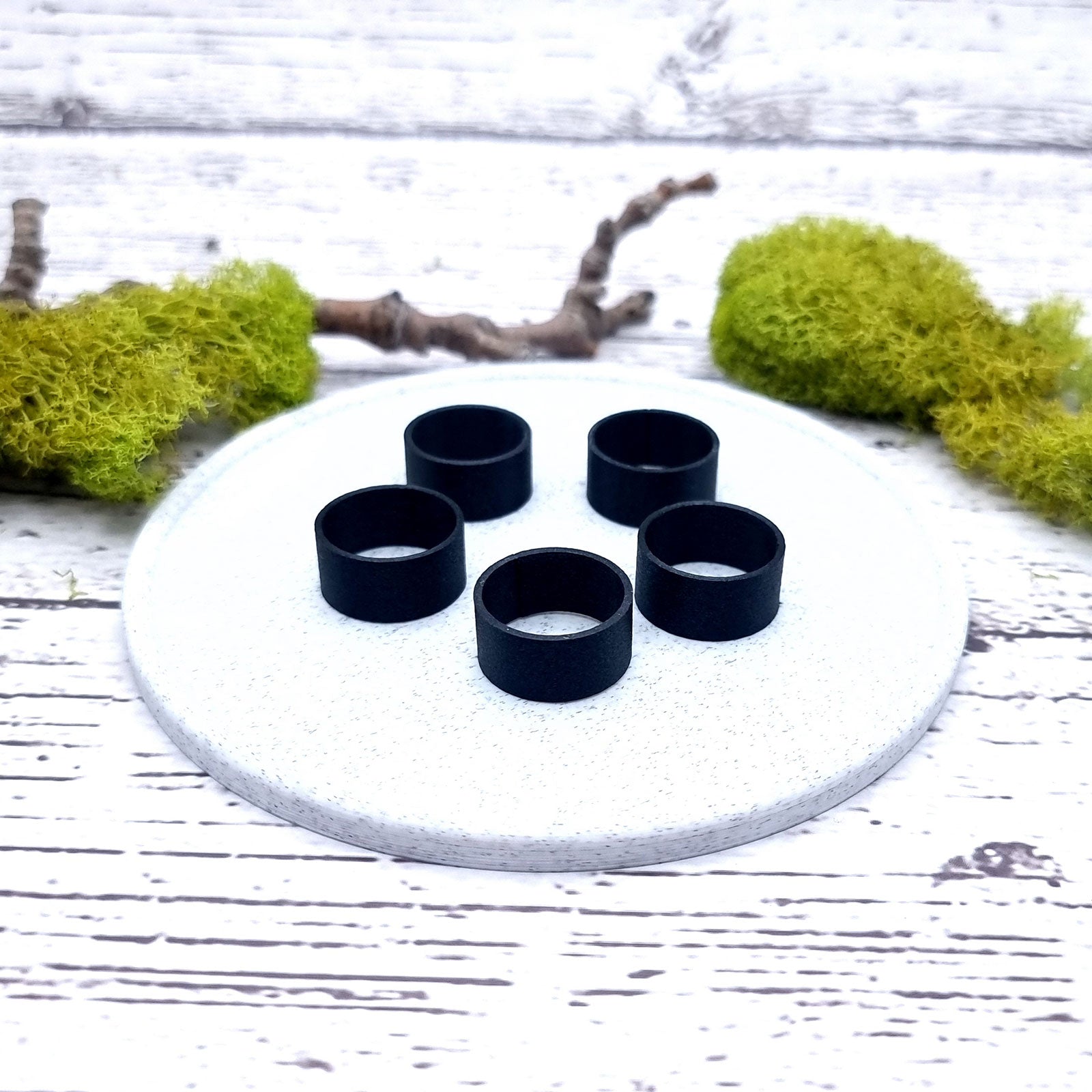 Flat Ring Blanks - Wide (10mm) Bakeable Blanks SweetyBijou Tools
