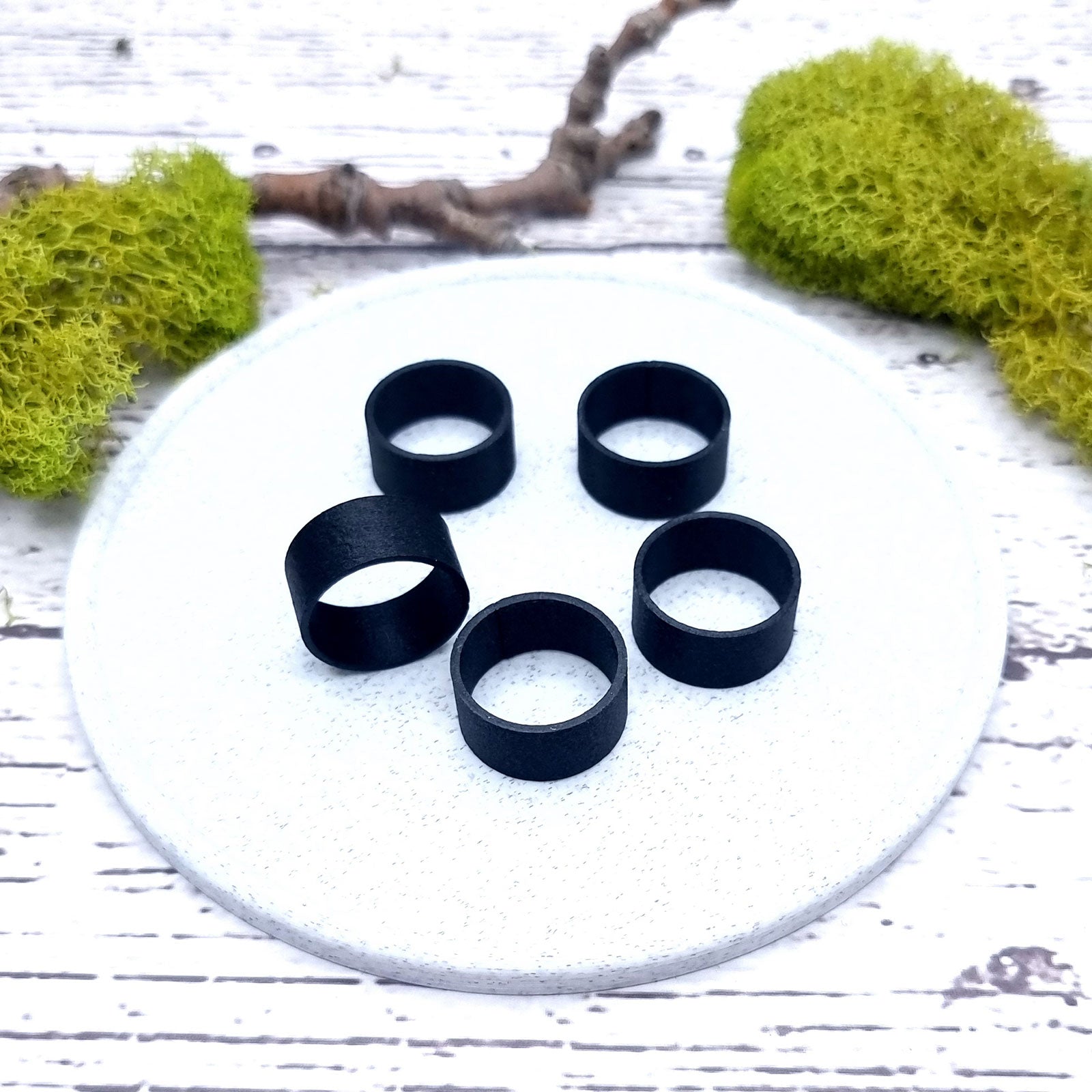 Flat Ring Blanks - Wide (10mm) Bakeable Blanks SweetyBijou Tools
