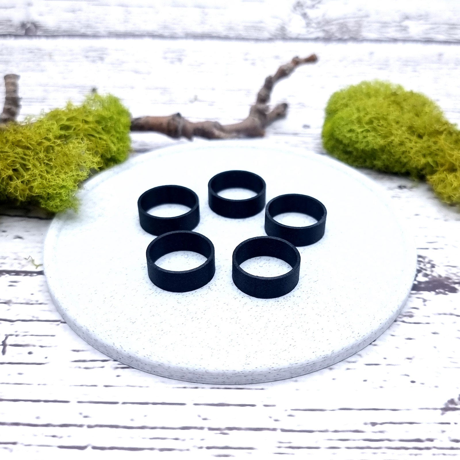 Flat Ring Blanks - Medium (7.5mm) Bakeable Blanks SweetyBijou Tools