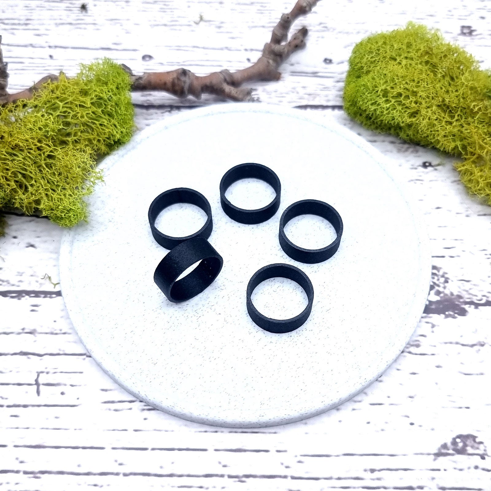Flat Ring Blanks - Medium (7.5mm) Bakeable Blanks SweetyBijou Tools