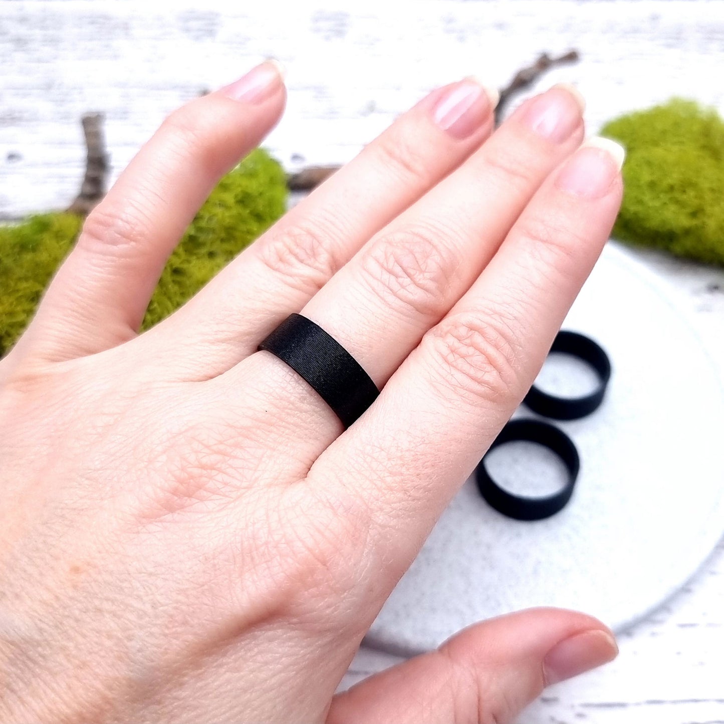 Flat Ring Blanks - Medium (7.5mm) Bakeable Blanks SweetyBijou Tools