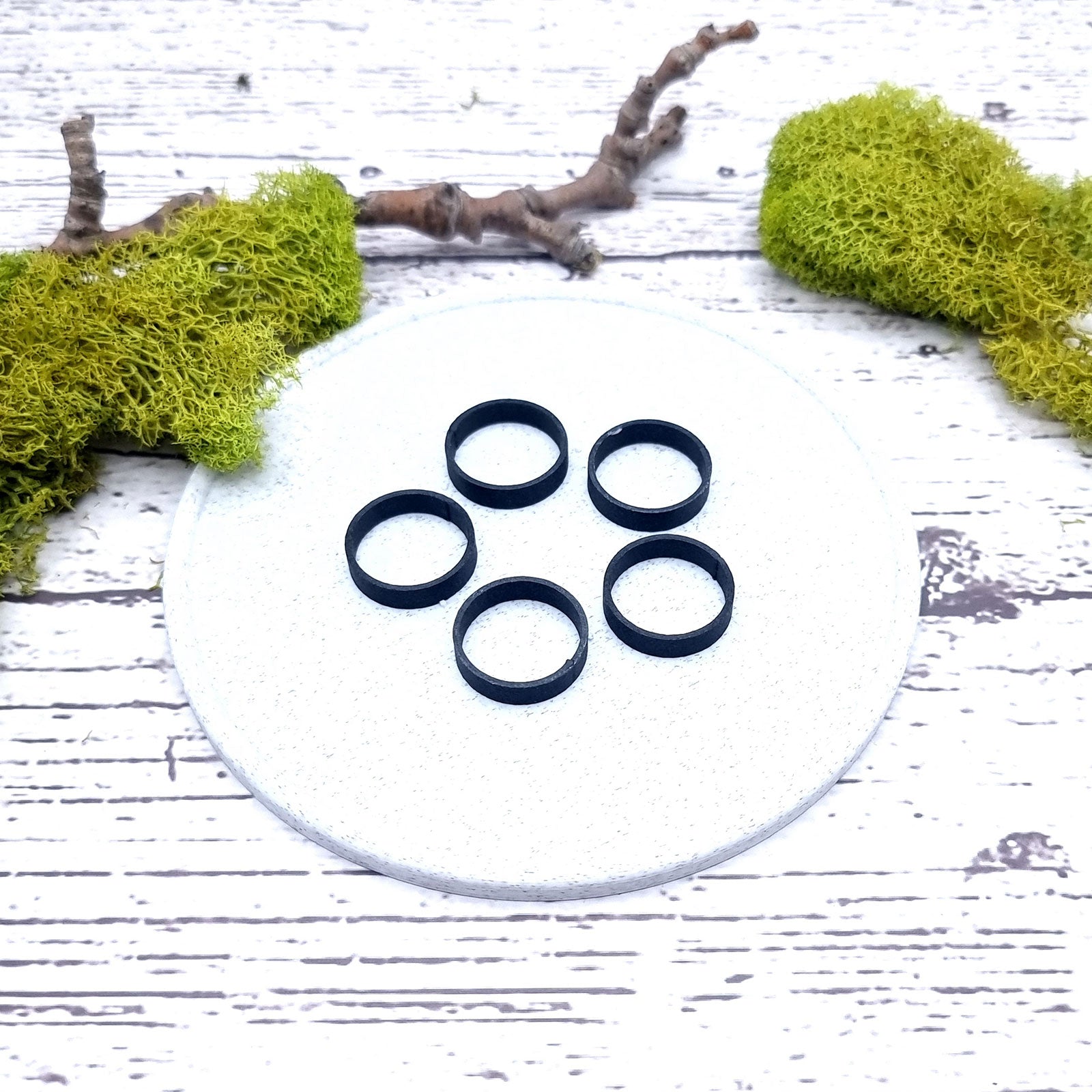 Flat Ring Blanks - Tiny (5mm) Bakeable Blanks SweetyBijou Tools