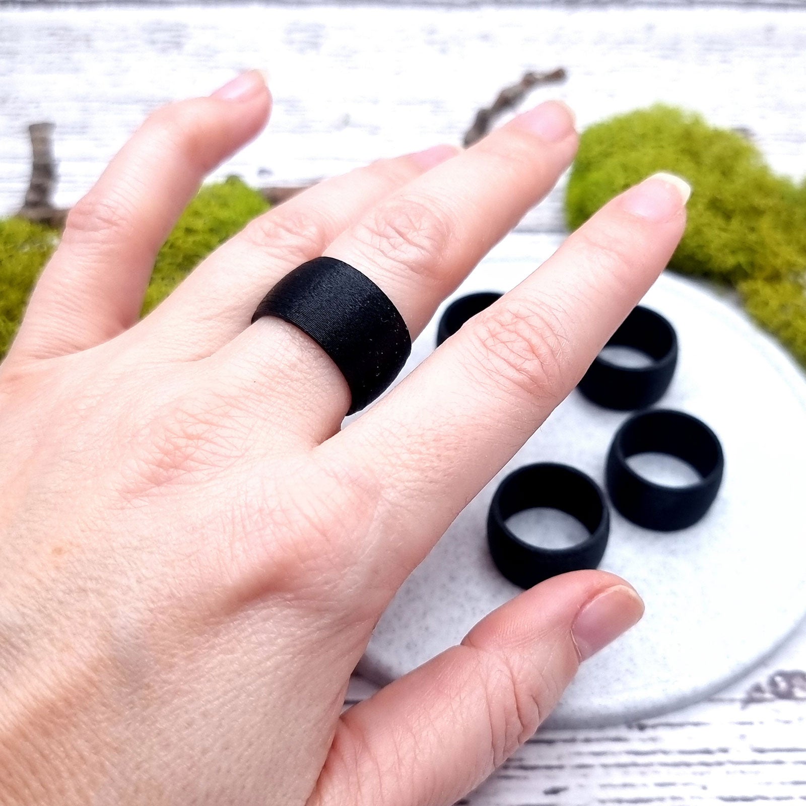 Light Convex Ring Blanks - Wide (12.5mm) Bakeable Blanks SweetyBijou Tools