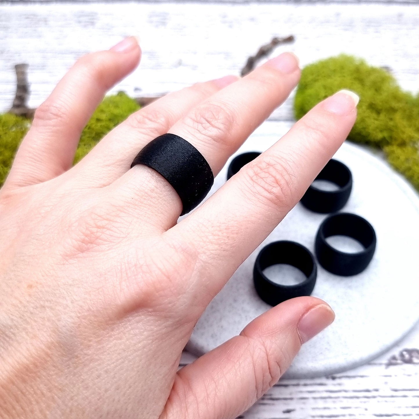 Light Convex Ring Blanks - Wide (12.5mm) Bakeable Blanks SweetyBijou Tools