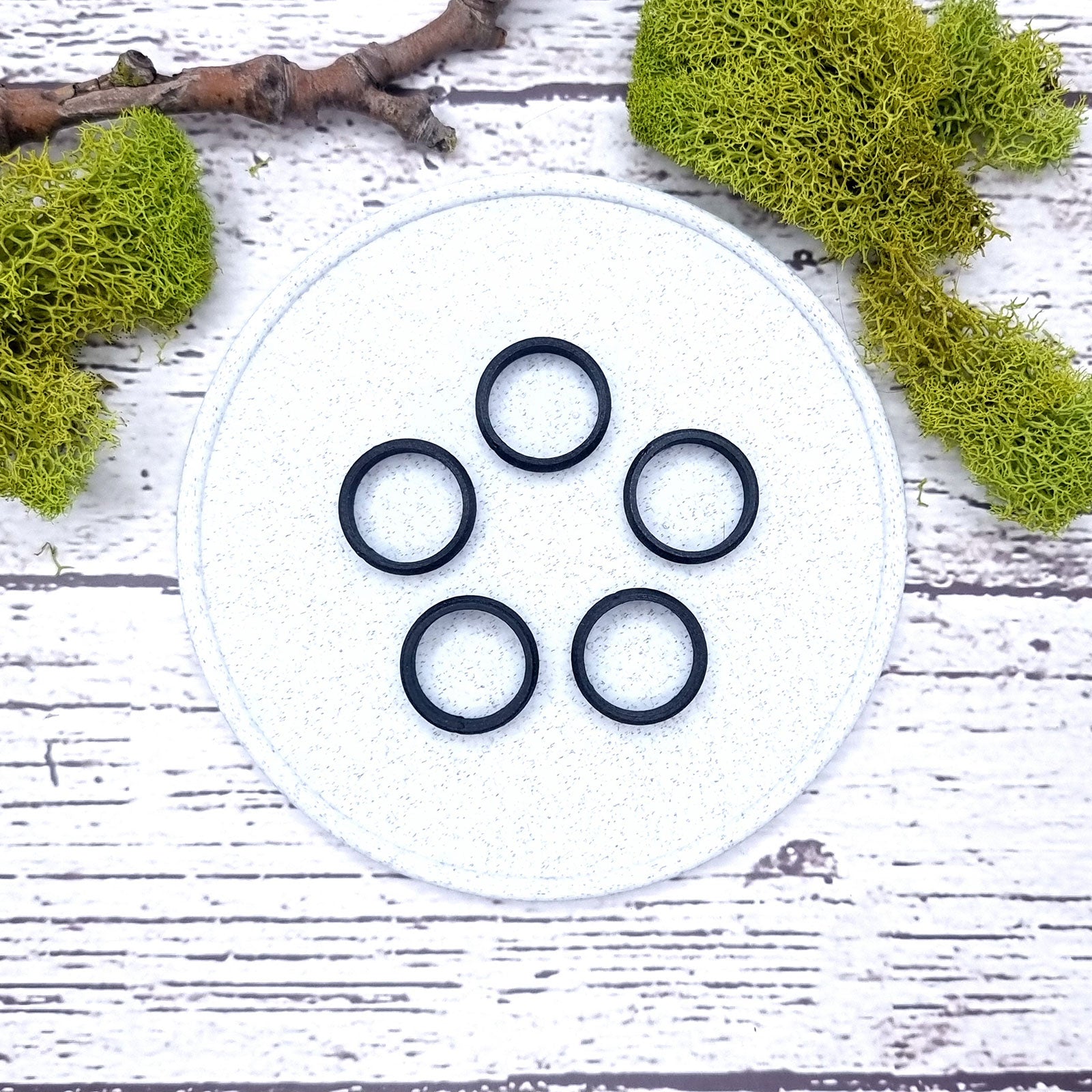 Light Convex Ring Blanks - Tiny (7.5mm) Bakeable Blanks SweetyBijou Tools