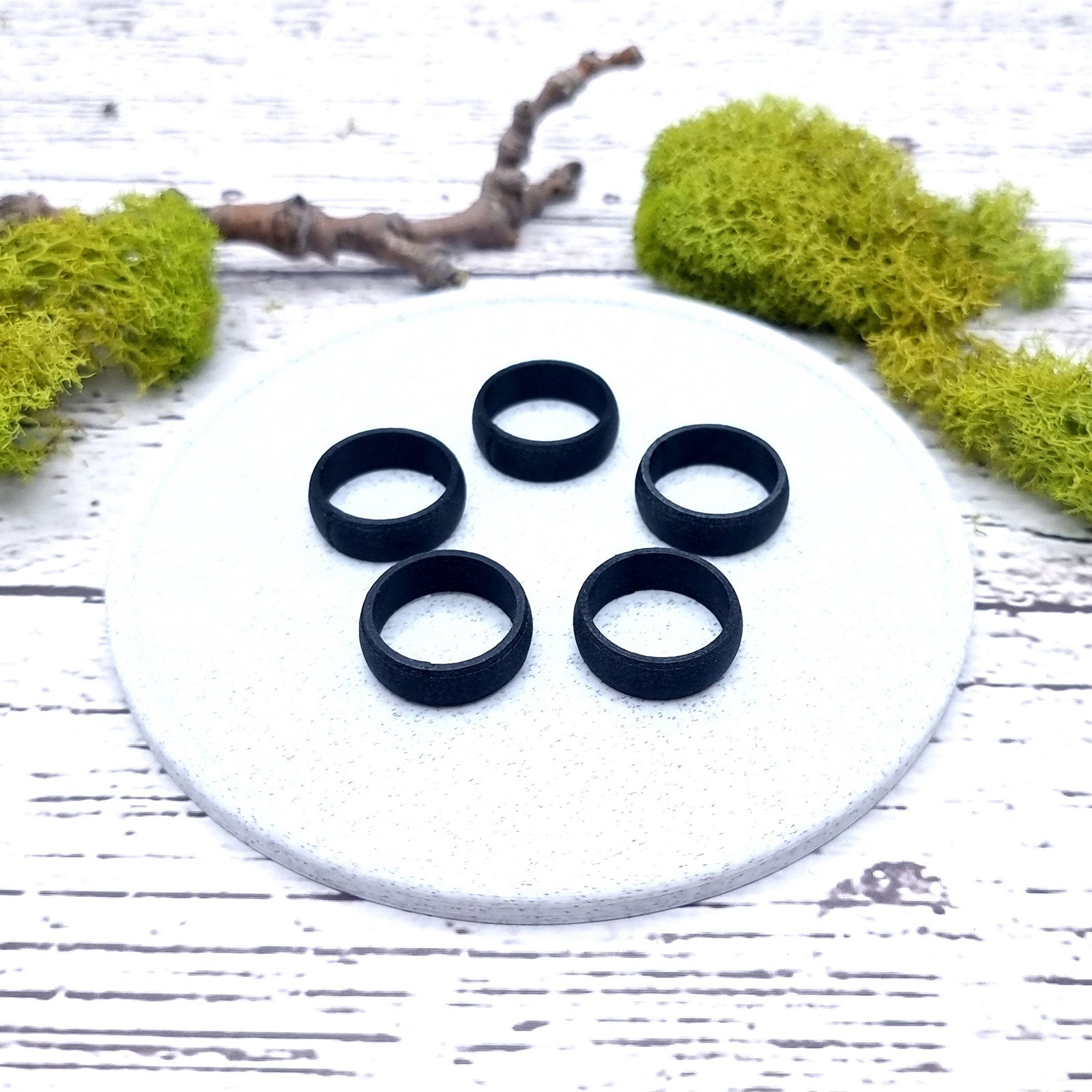 Light Convex Ring Blanks - Tiny (7.5mm) Bakeable Blanks SweetyBijou Tools