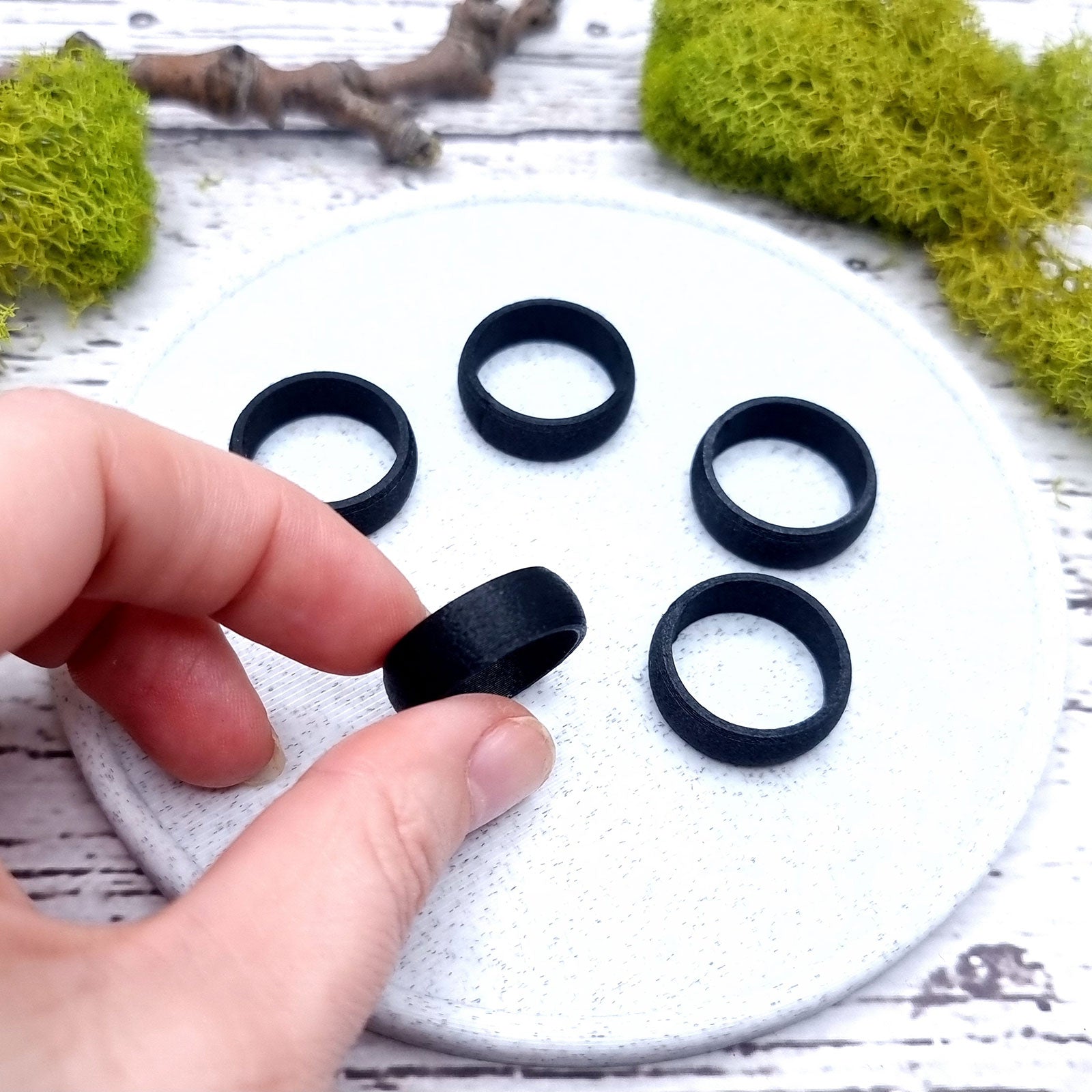 Light Convex Ring Blanks - Tiny (7.5mm) Bakeable Blanks SweetyBijou Tools