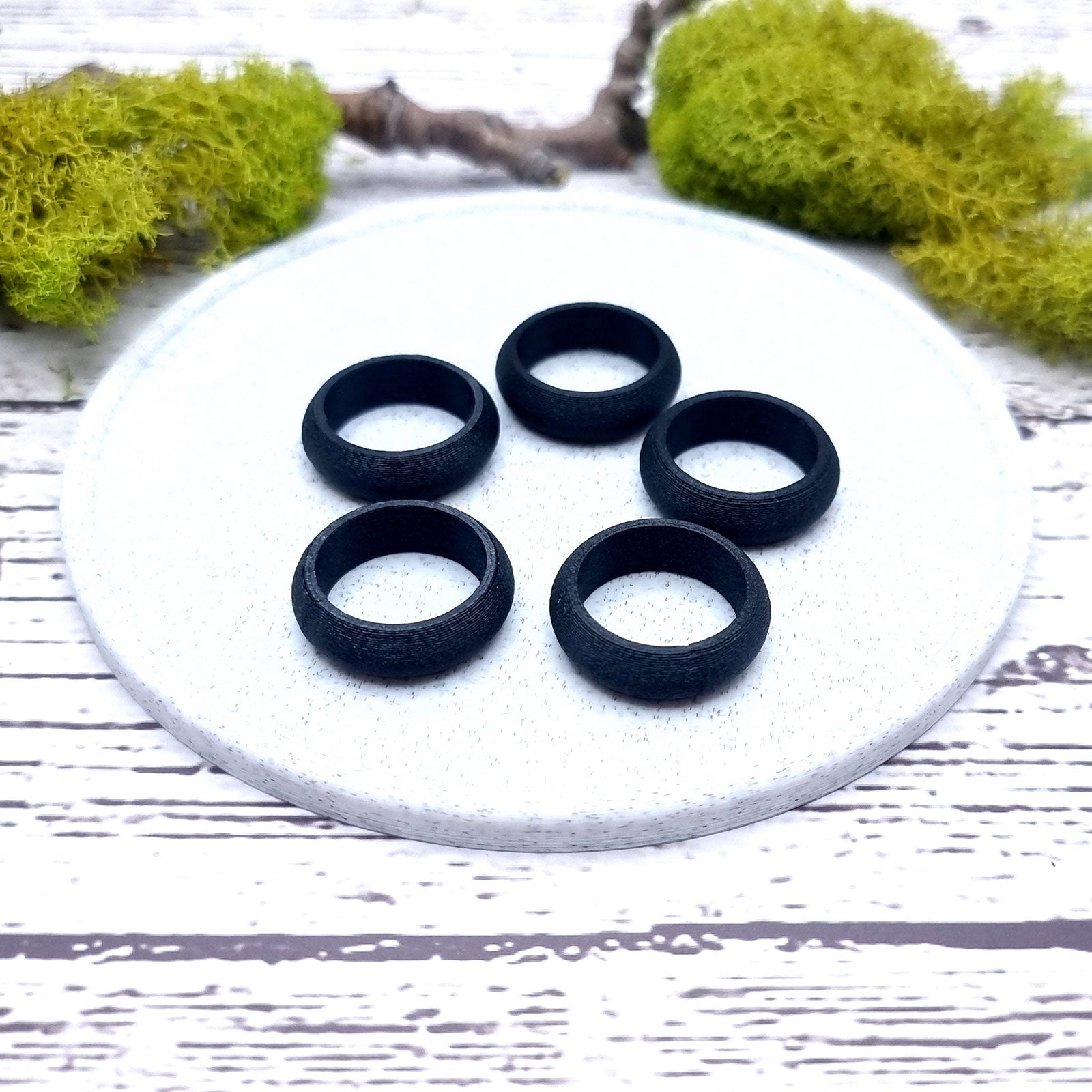 Convex Ring Blanks - Tiny (7.5mm) Bakeable Blanks SweetyBijou Tools