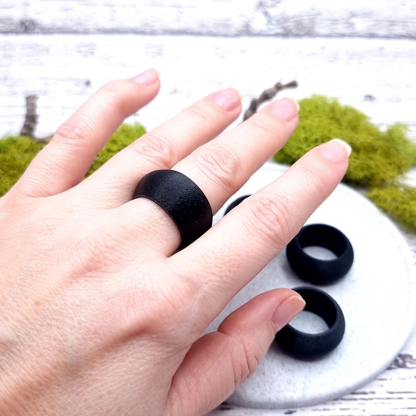 Highly Convex Ring Blanks - Wide (12.5mm) Bakeable Blanks SweetyBijou Tools