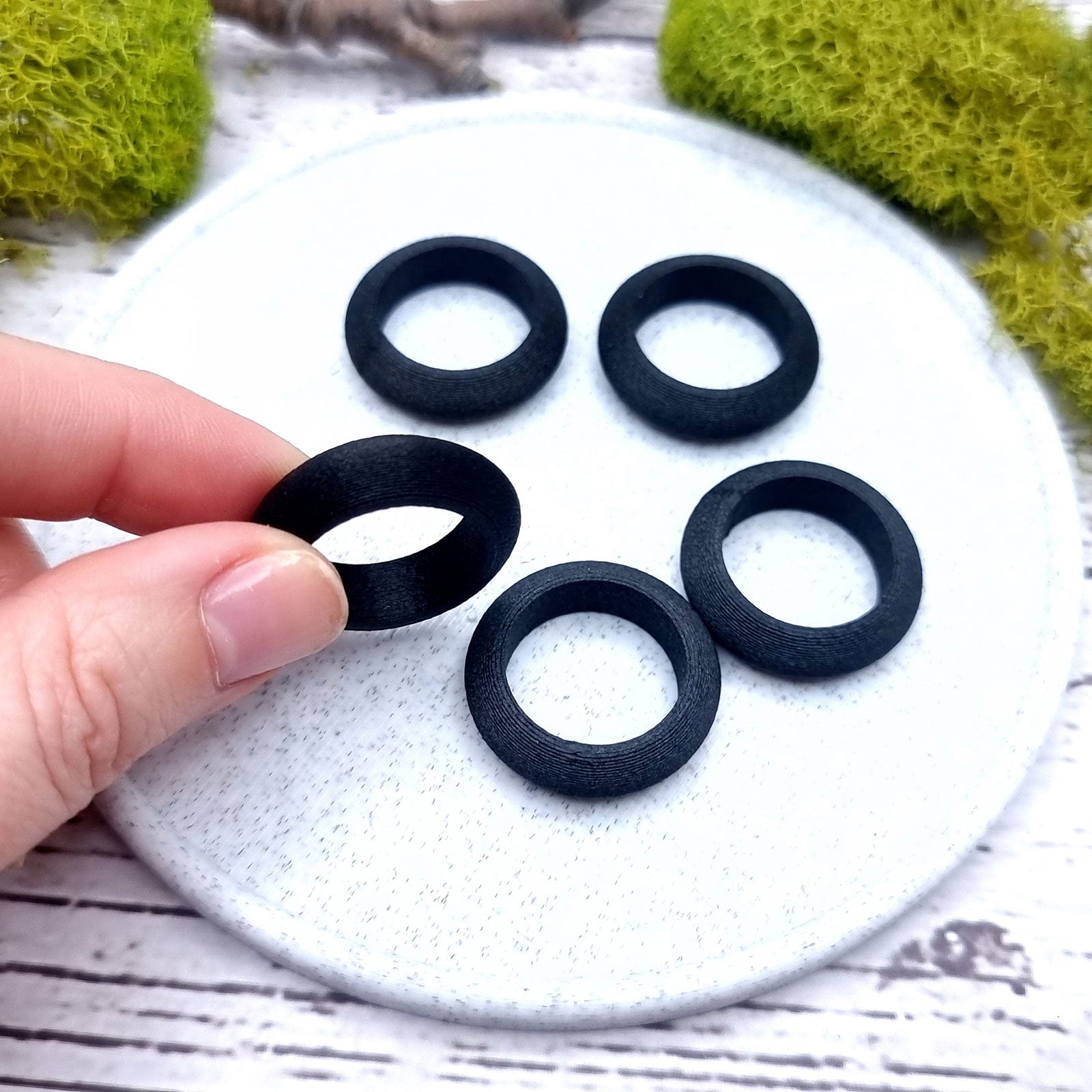 Highly Convex Ring Blanks - Tiny (7.5mm) Bakeable Blanks SweetyBijou Tools