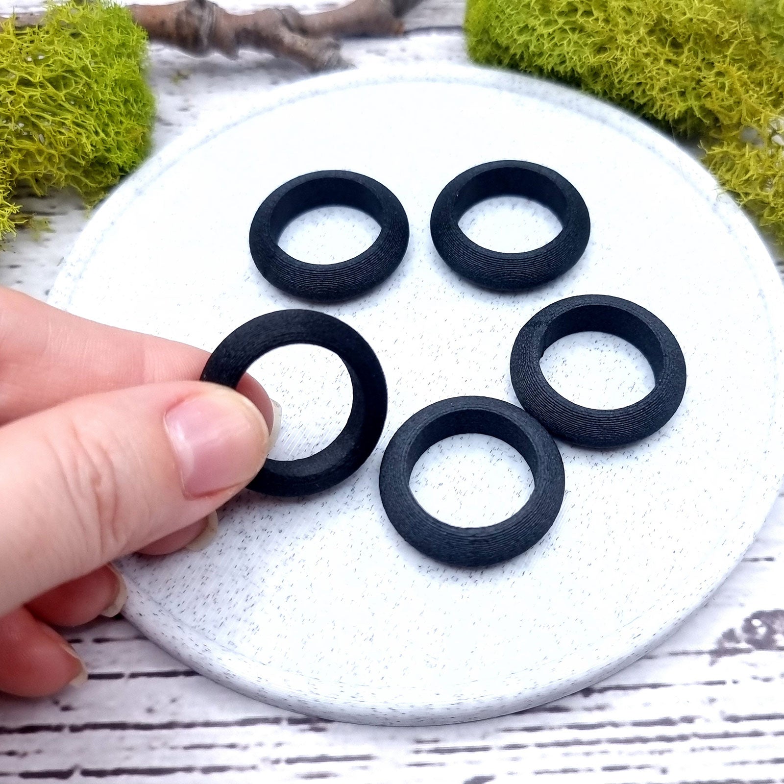 Highly Convex Ring Blanks - Tiny (7.5mm) Bakeable Blanks SweetyBijou Tools