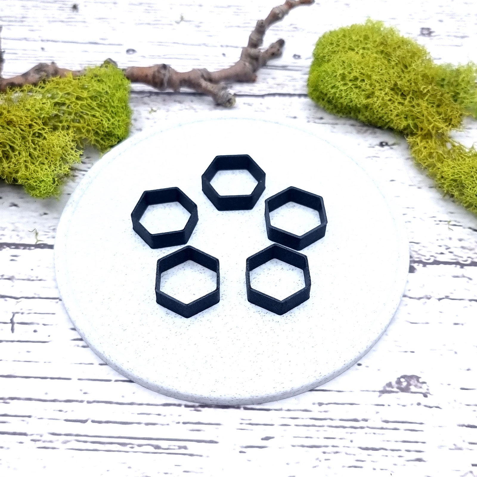 6-Sided Ring Blanks - Tiny (7.5mm) Bakeable Blanks SweetyBijou Tools