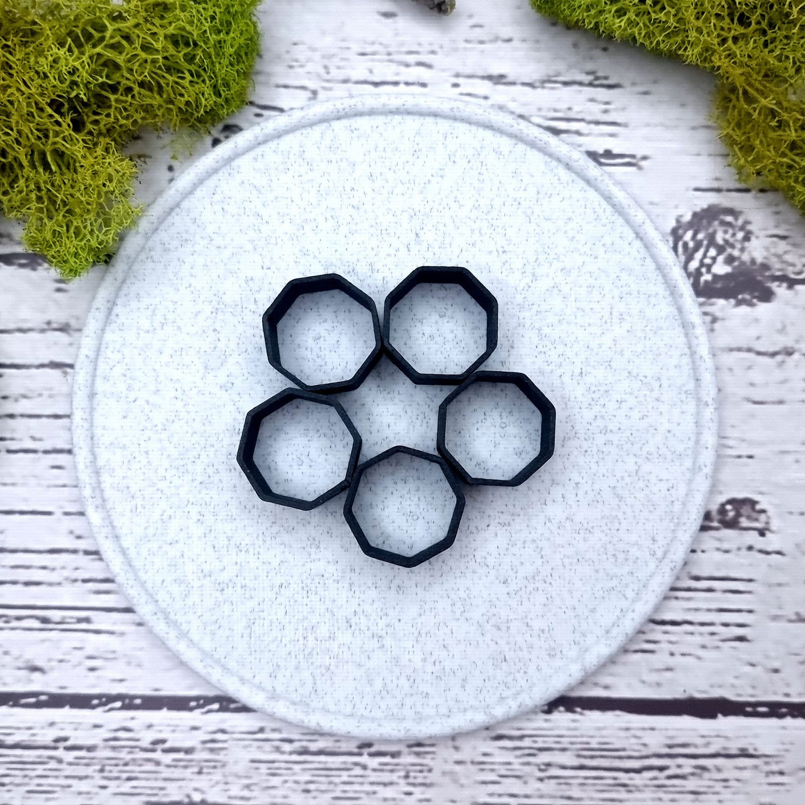 8-Sided Ring Blanks - Wide (12.5mm) Bakeable Blanks SweetyBijou Tools