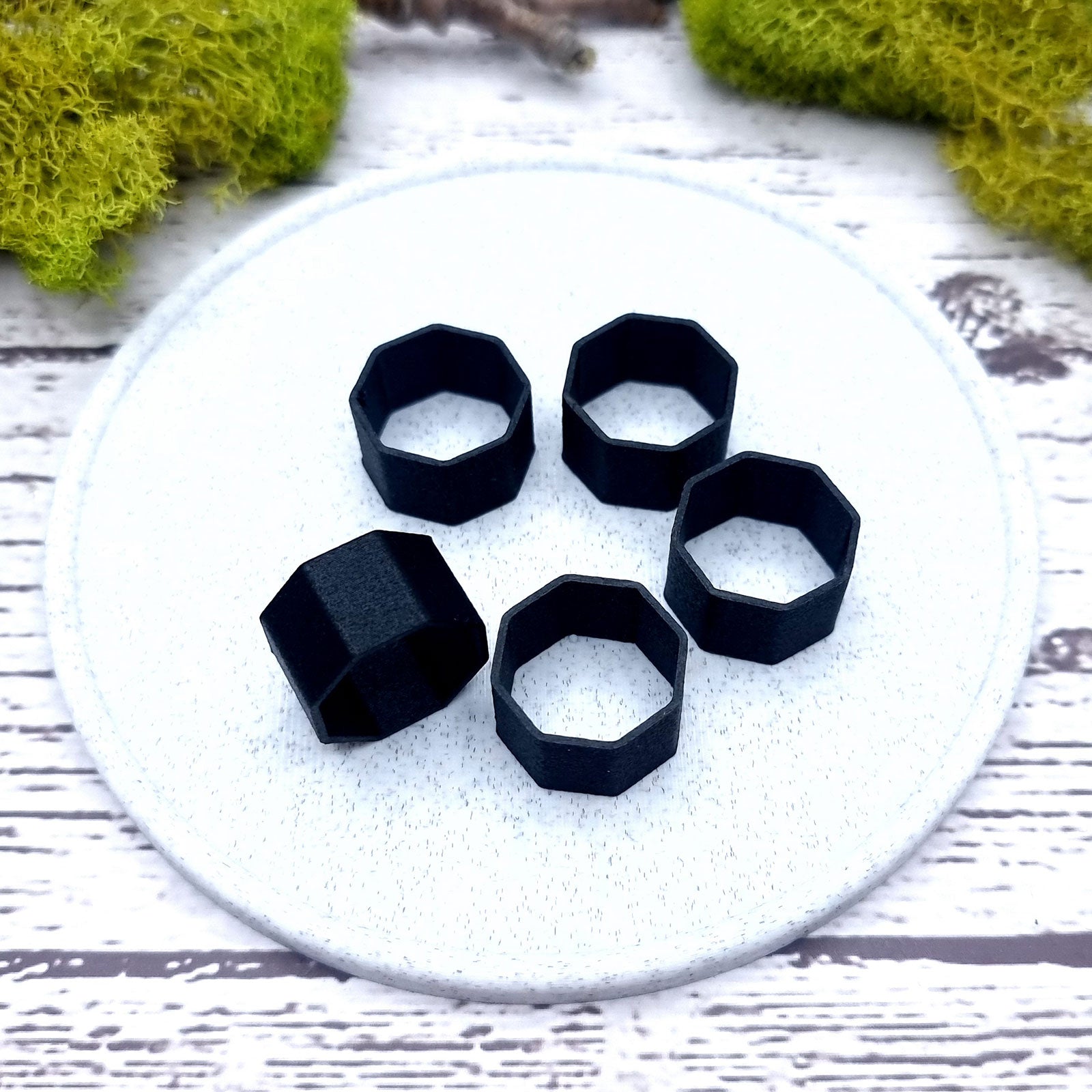 8-Sided Ring Blanks - Wide (12.5mm) Bakeable Blanks SweetyBijou Tools