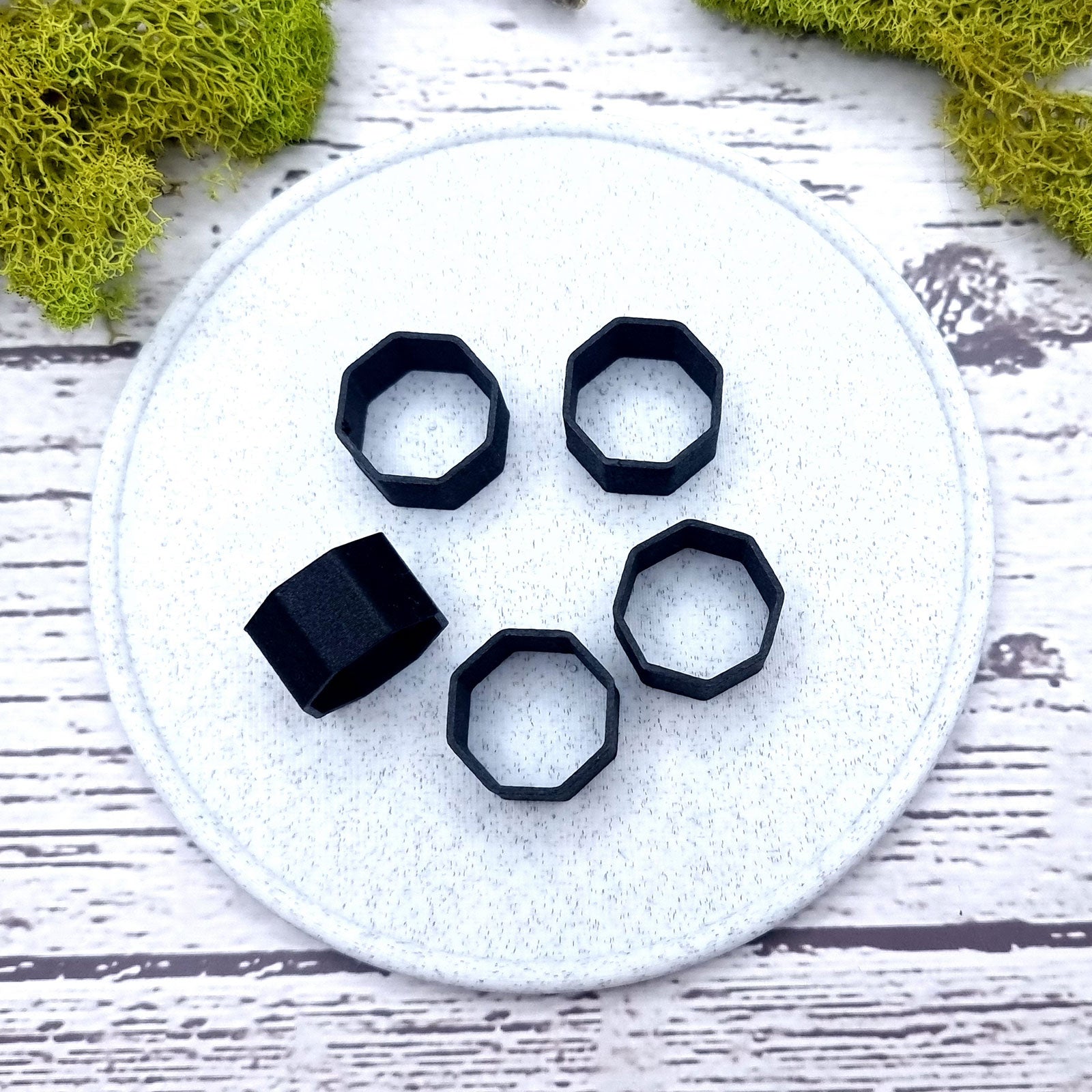 8-Sided Ring Blanks - Wide (12.5mm) Bakeable Blanks SweetyBijou Tools