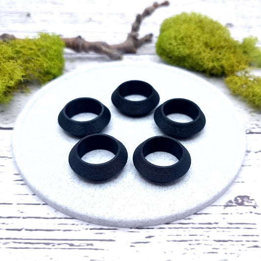 Sharp Convex Ring Blanks - Medium (10mm) Bakeable Blanks SweetyBijou Tools