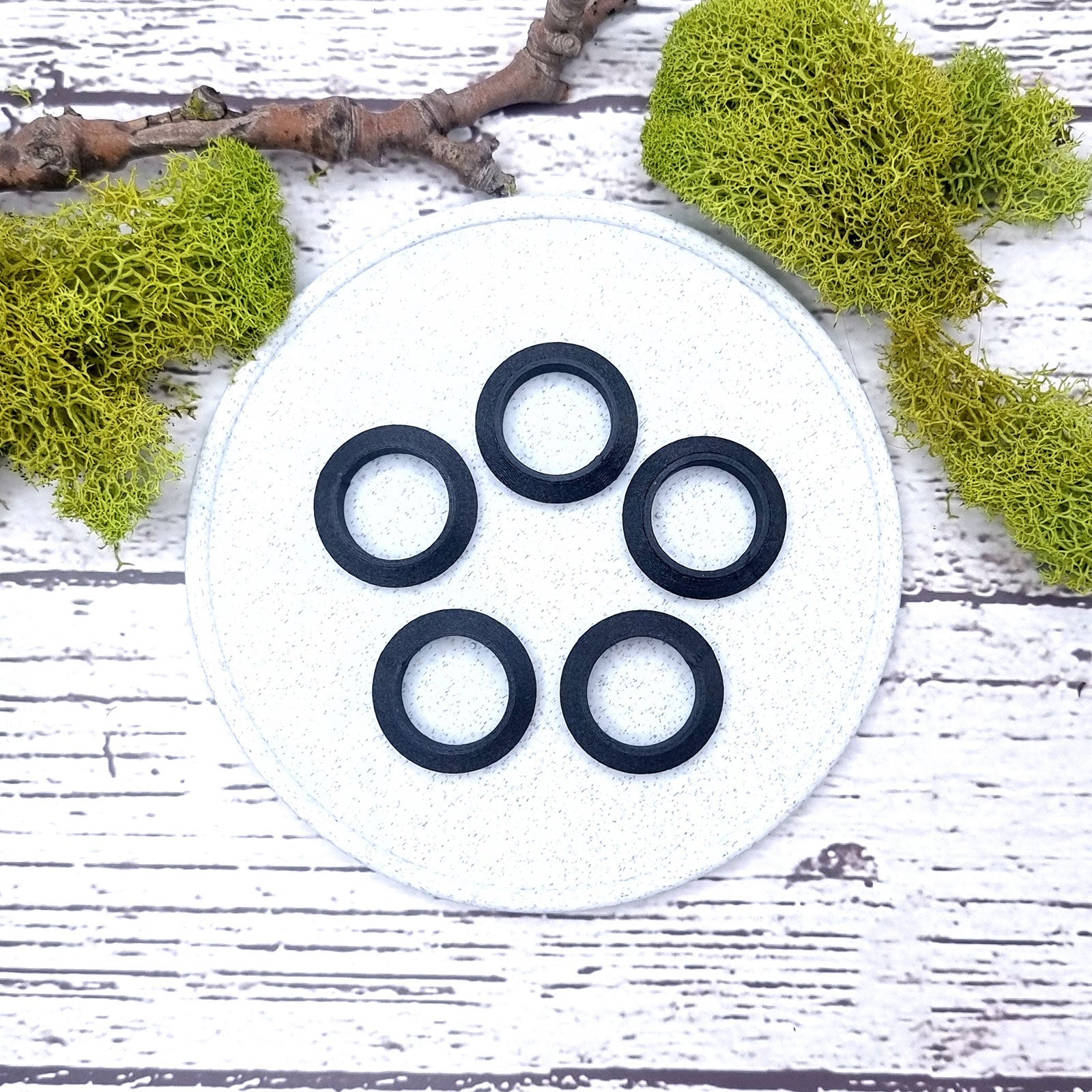 Sharp Convex Ring Blanks - Tiny (7.5mm) Bakeable Blanks SweetyBijou Tools