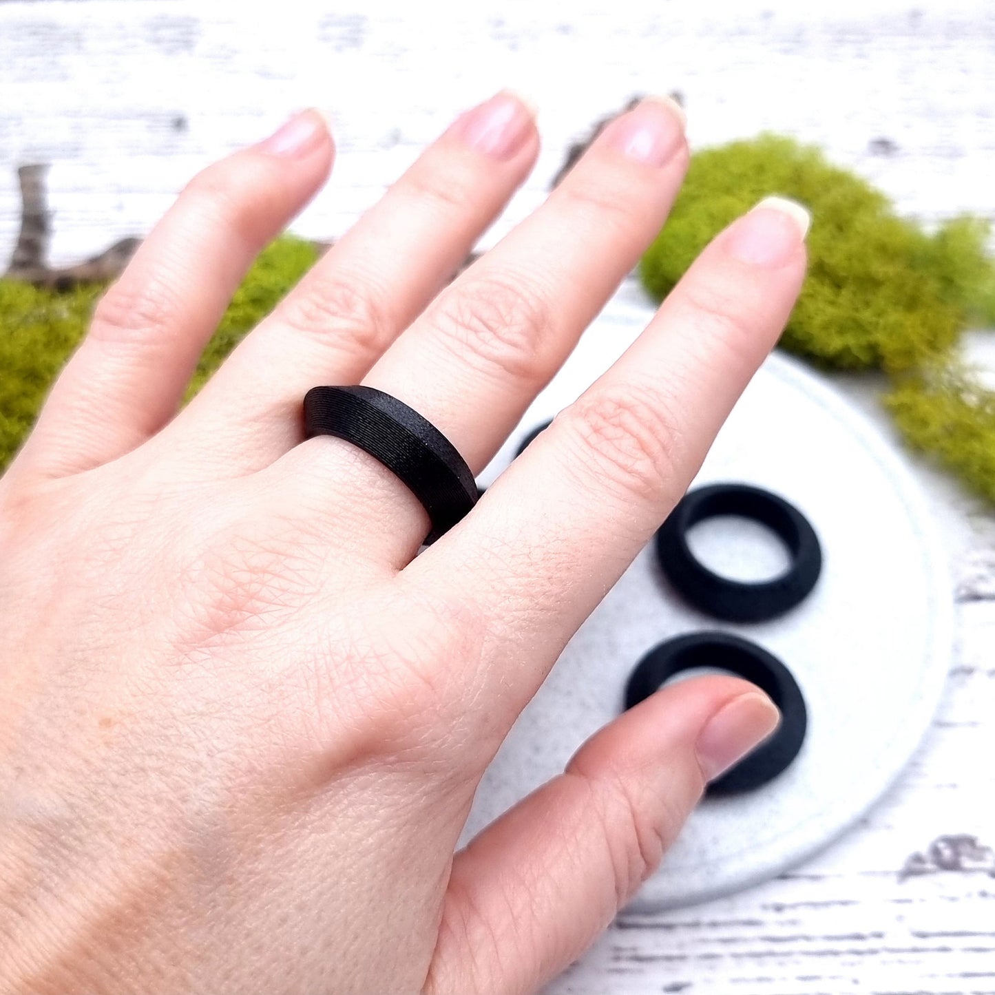 Sharp Convex Ring Blanks - Tiny (7.5mm) Bakeable Blanks SweetyBijou Tools