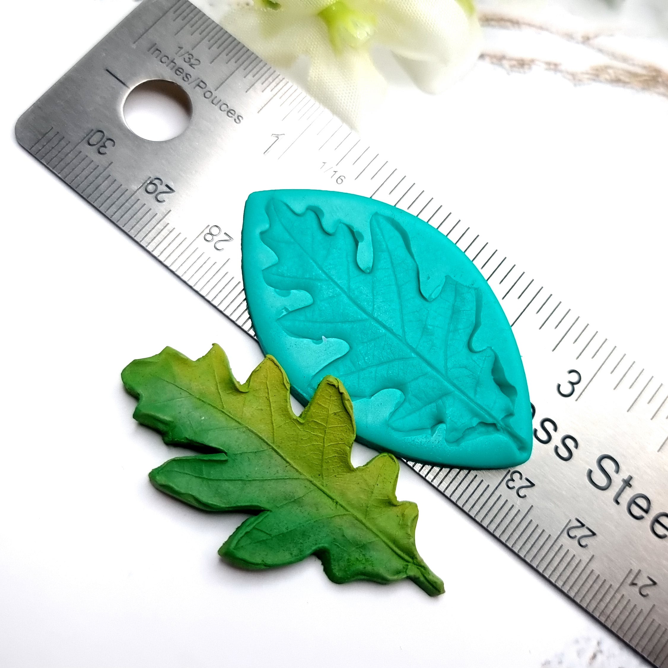Natural Real Oak Leaf #3, 5cm Silicone Mold SweetyBijou Tools