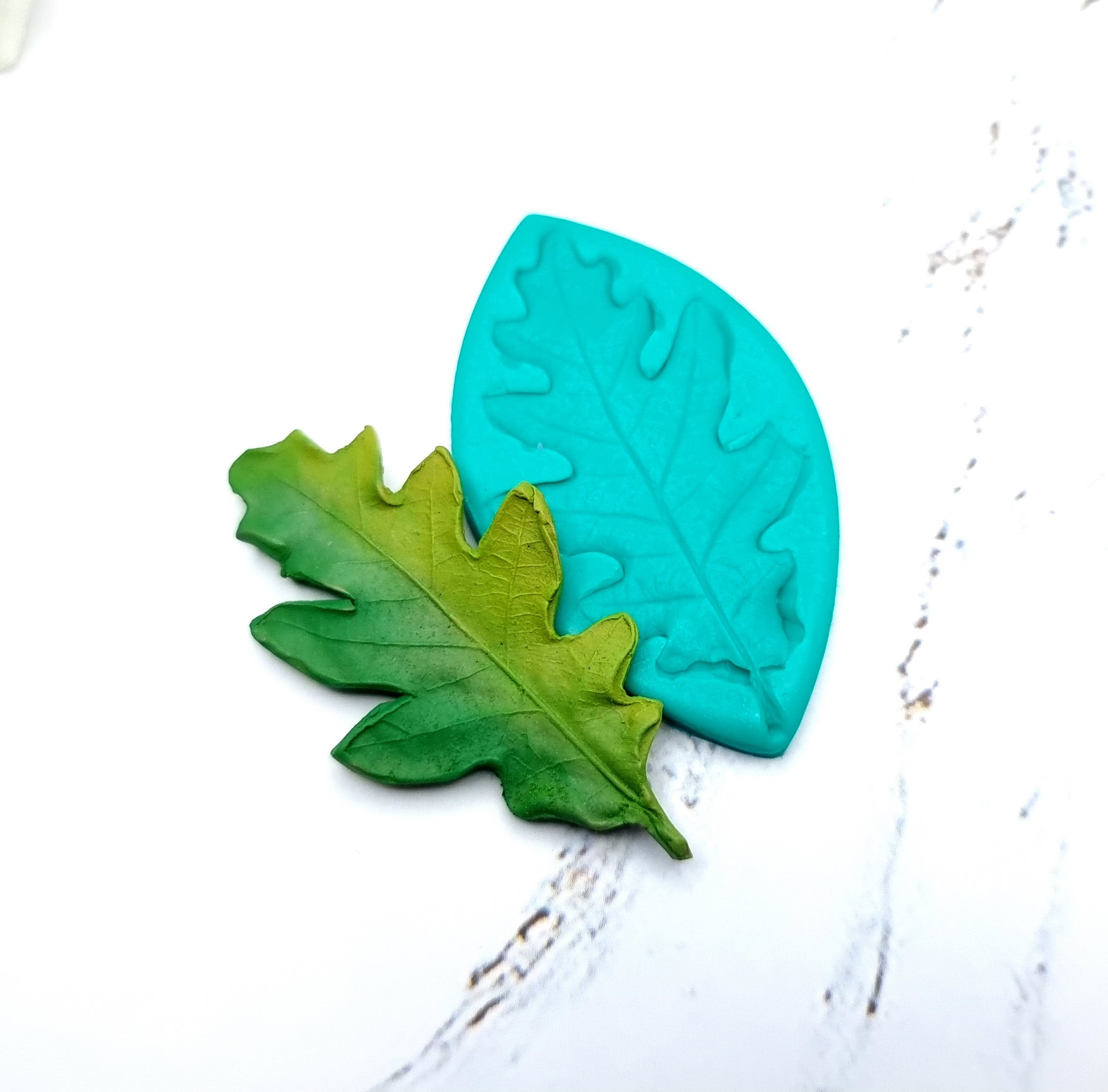 Natural Real Oak Leaf #3, 5cm Silicone Mold SweetyBijou Tools