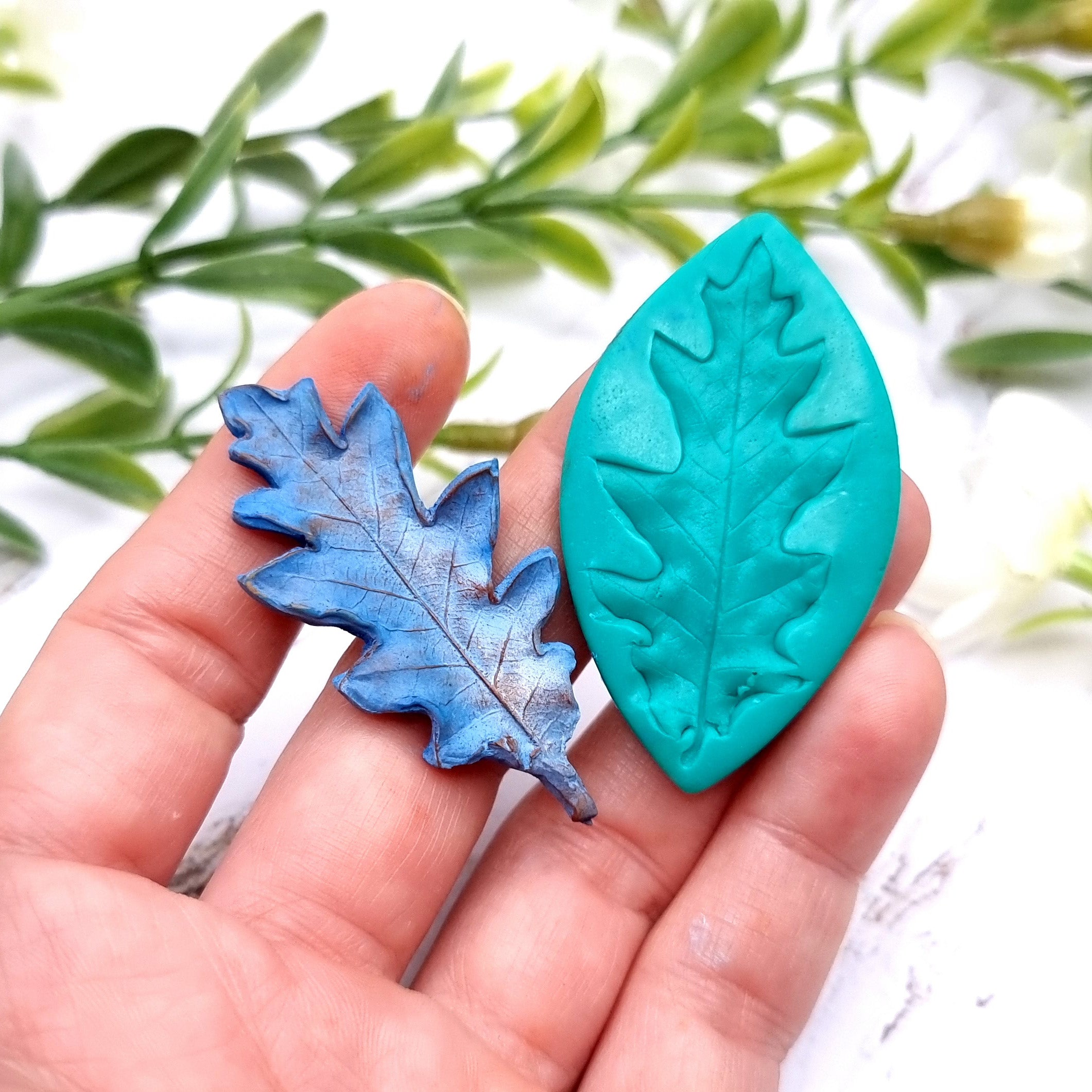 Natural Real Oak Leaf #10, 5cm Silicone Mold SweetyBijou Tools