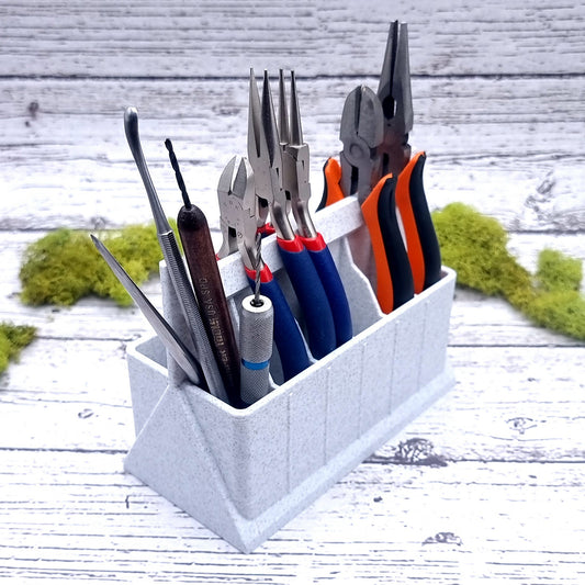 Pliers Small Holder - White Marble Tools Organizer SweetyBijou Tools
