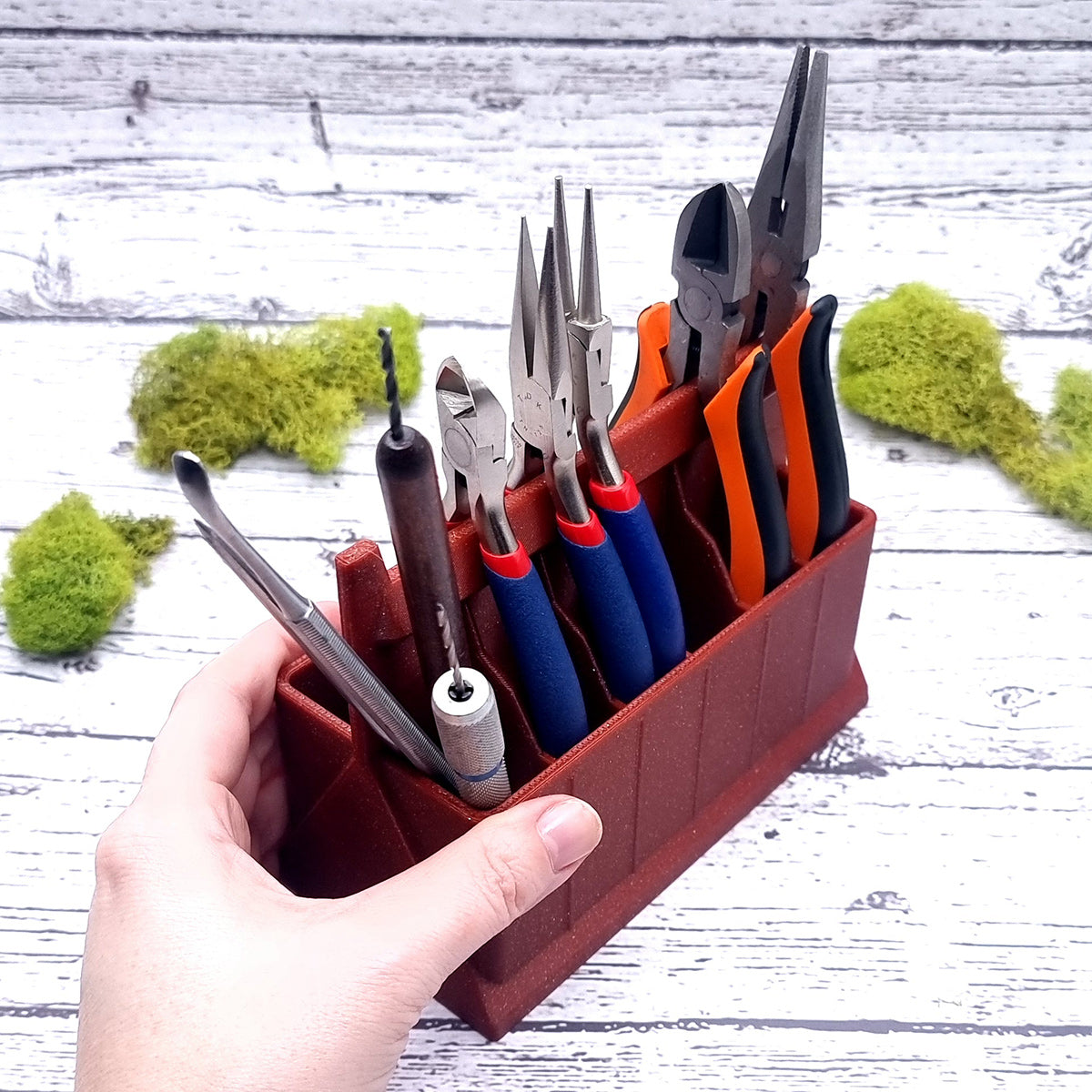 Pliers Small Holder - Crimson Red Tools Organizer SweetyBijou Tools