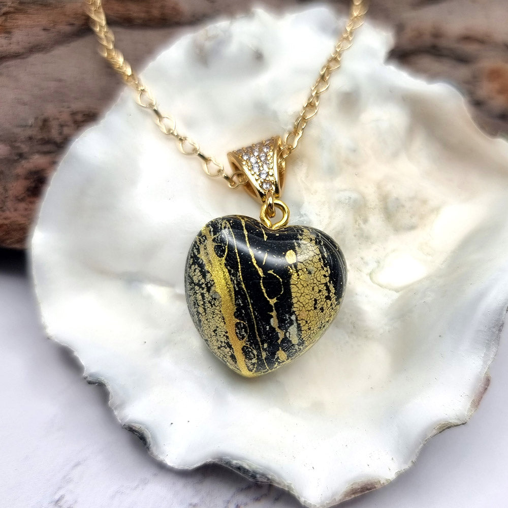 Cute Tiny Heart Pendant out of polymer clay Pendant SweetyBijou Jewelry