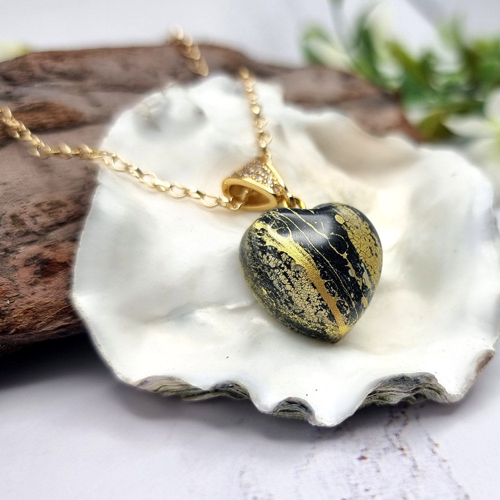 Cute Tiny Heart Pendant out of polymer clay Pendant SweetyBijou Jewelry