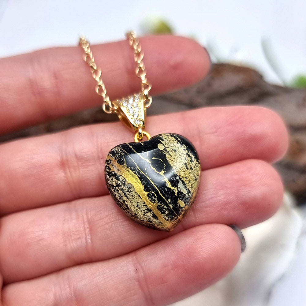 Cute Tiny Heart Pendant out of polymer clay Pendant SweetyBijou Jewelry