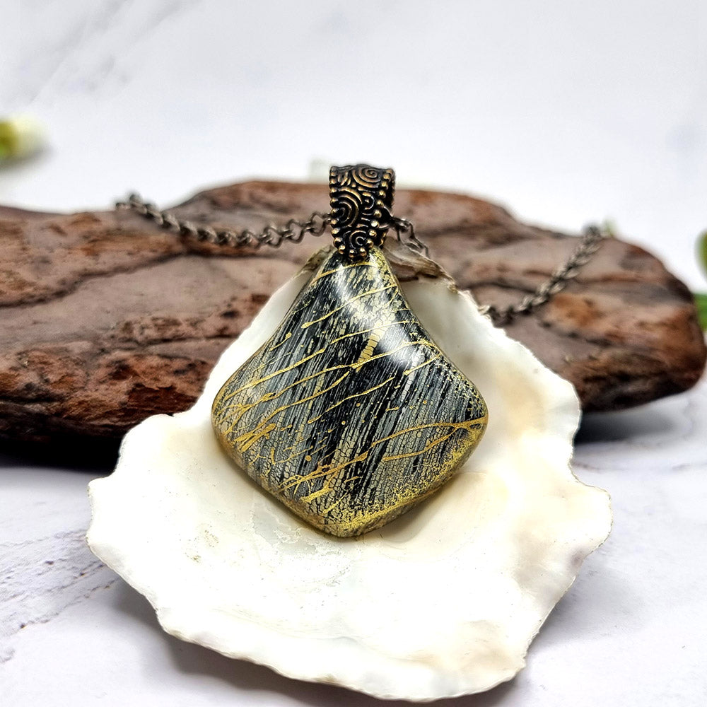 Statement Pendant out of polymer clay Pendant SweetyBijou Jewelry