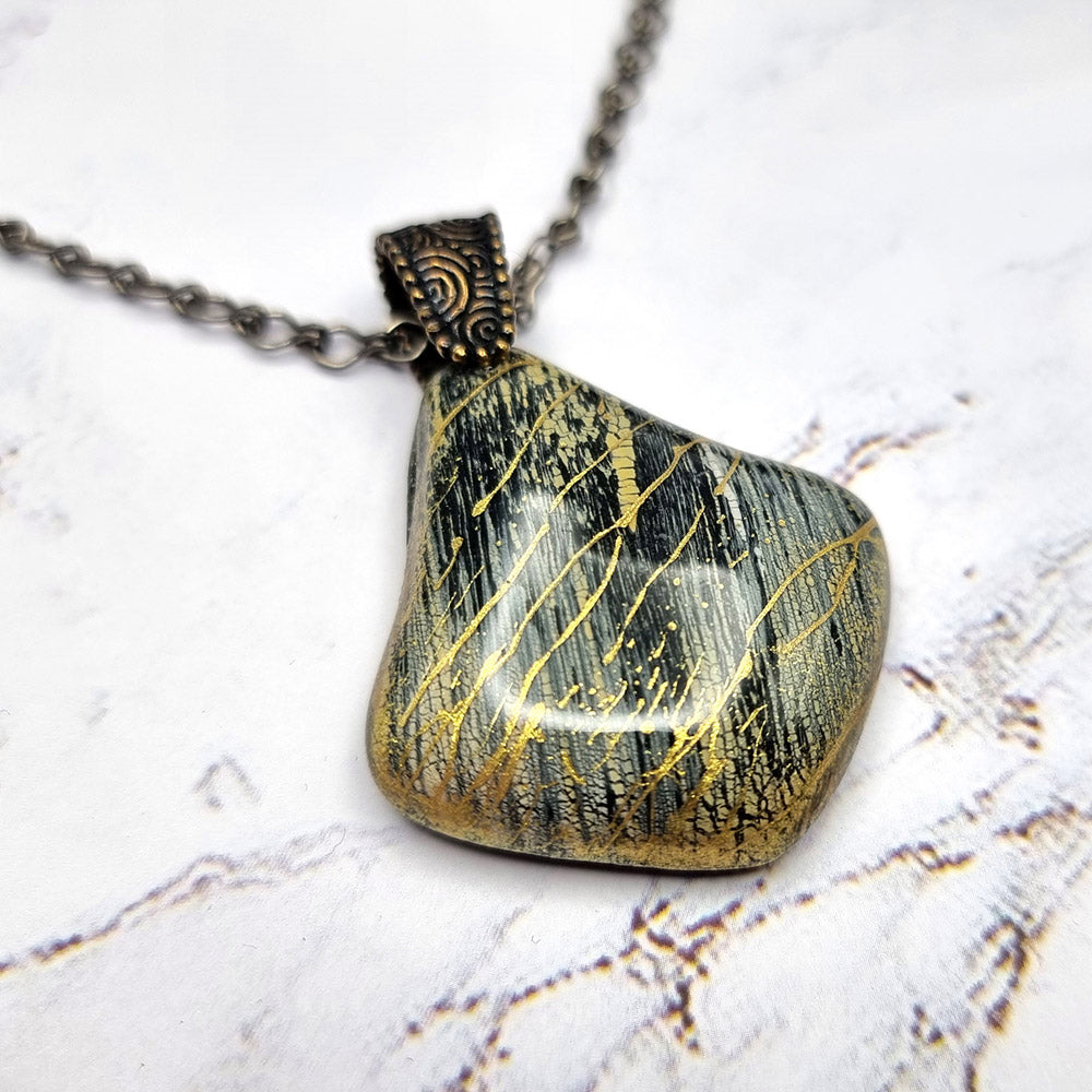 Statement Pendant out of polymer clay Pendant SweetyBijou Jewelry