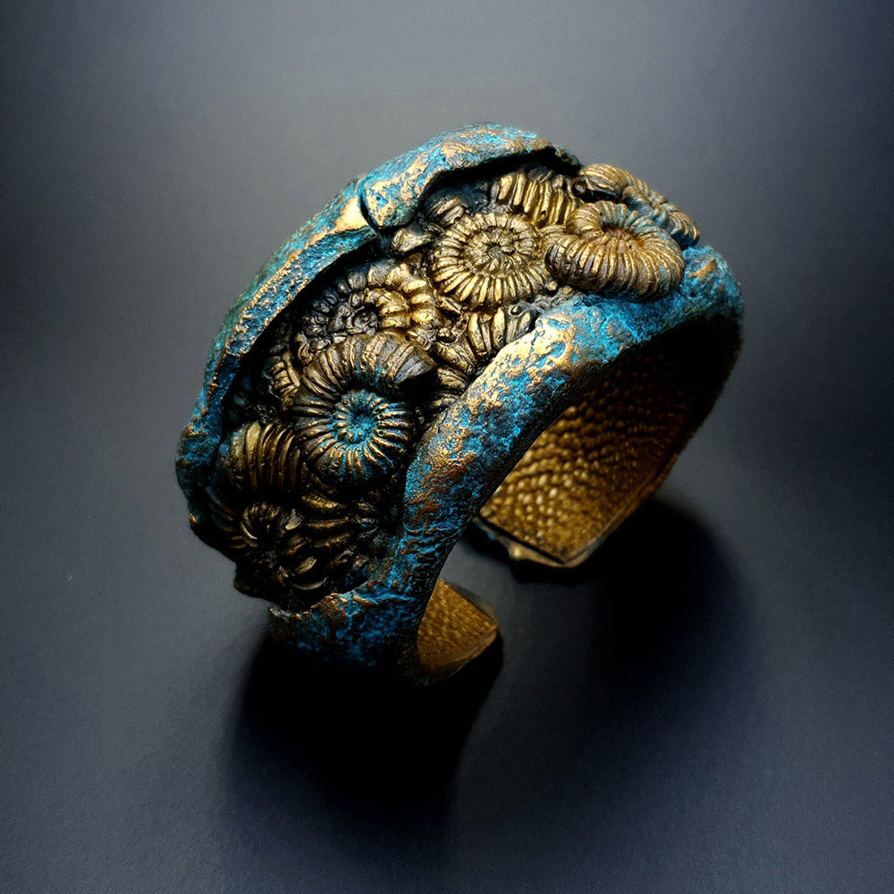 Large Ammonites silicone mold for polymer clay