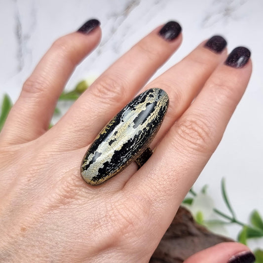 Stylish Unique Polymer Clay Ring Ring SweetyBijou Jewelry