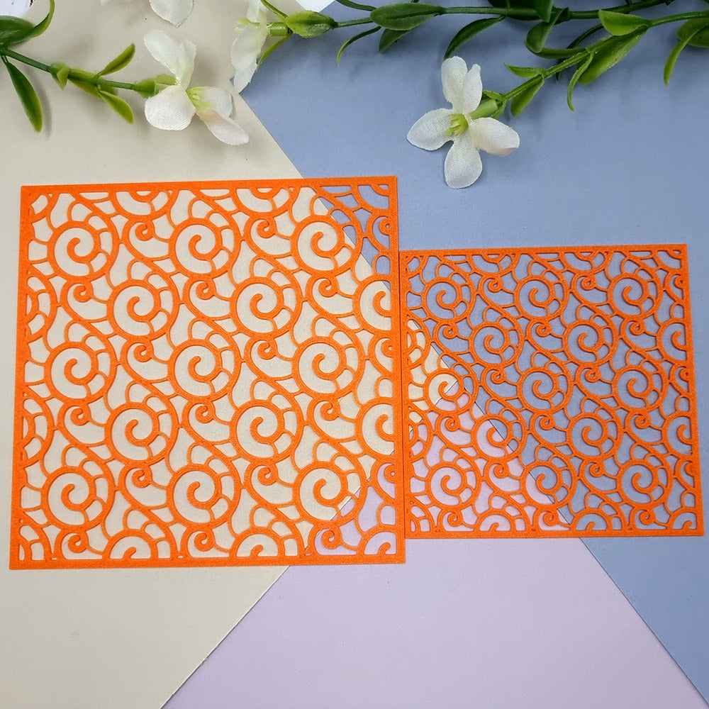 Ocean shell pattern texture stencil for polymer clay