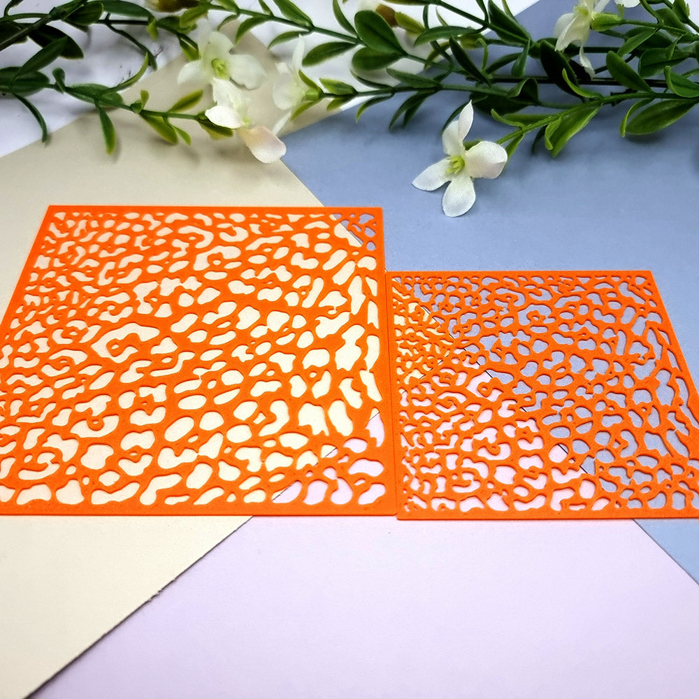 Animal print texture stencil for polymer clay