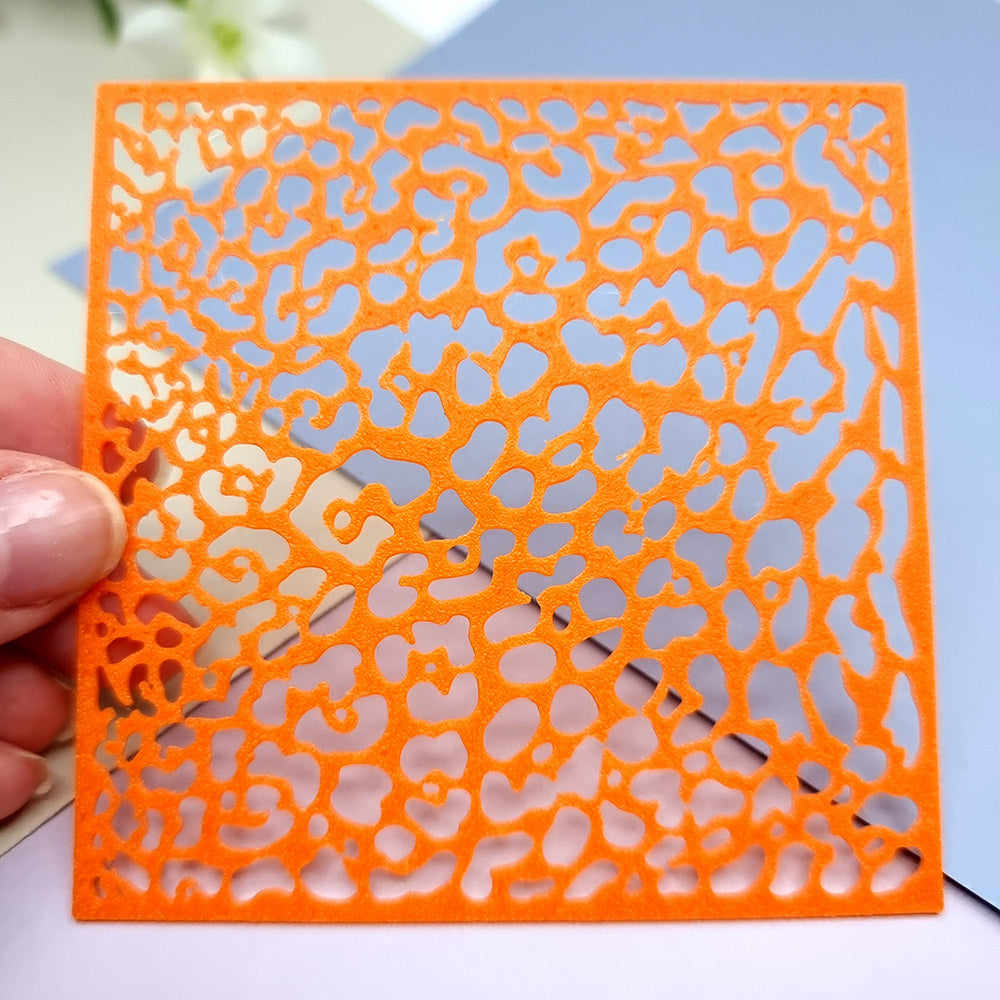 Animal print texture stencil for polymer clay